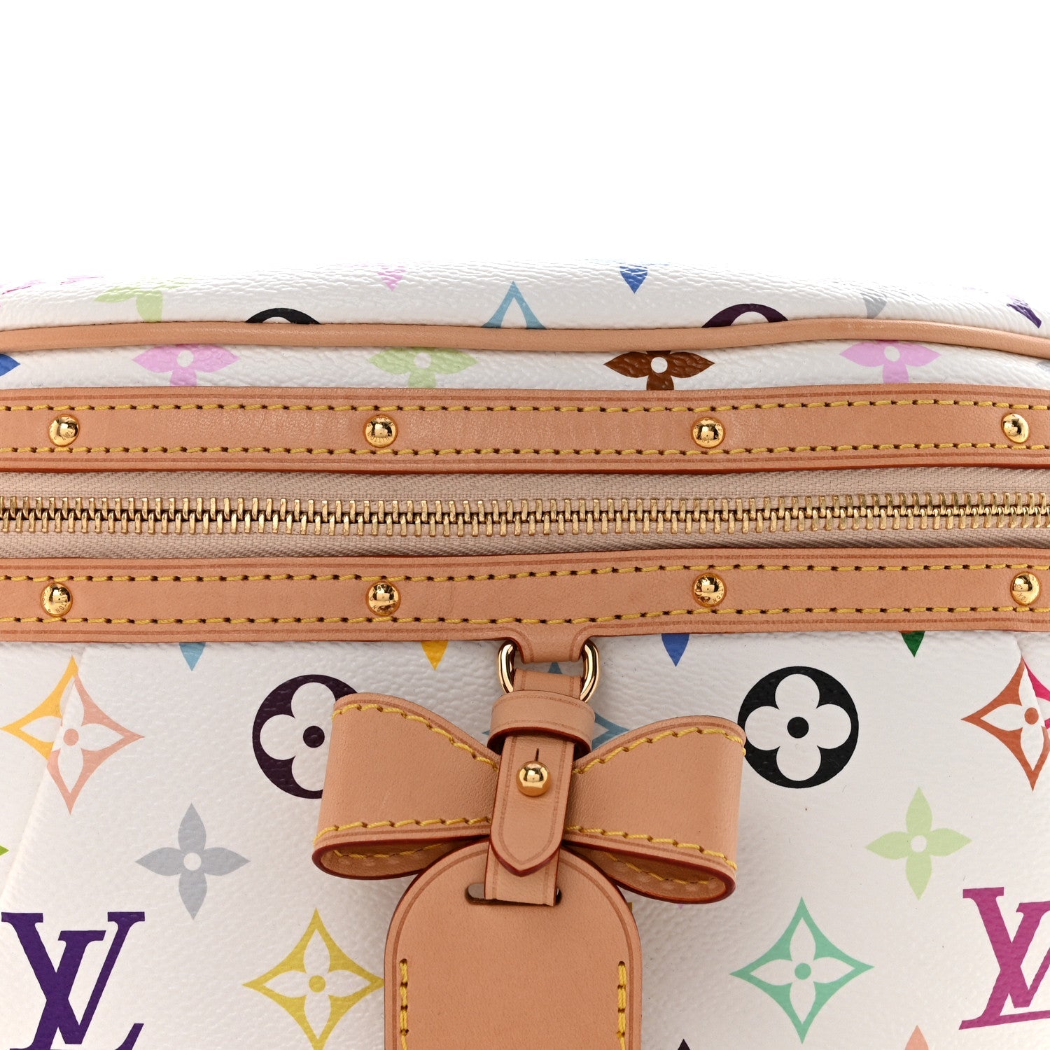 LV X TM Monogram Multicolor High Rise Bumbag White
