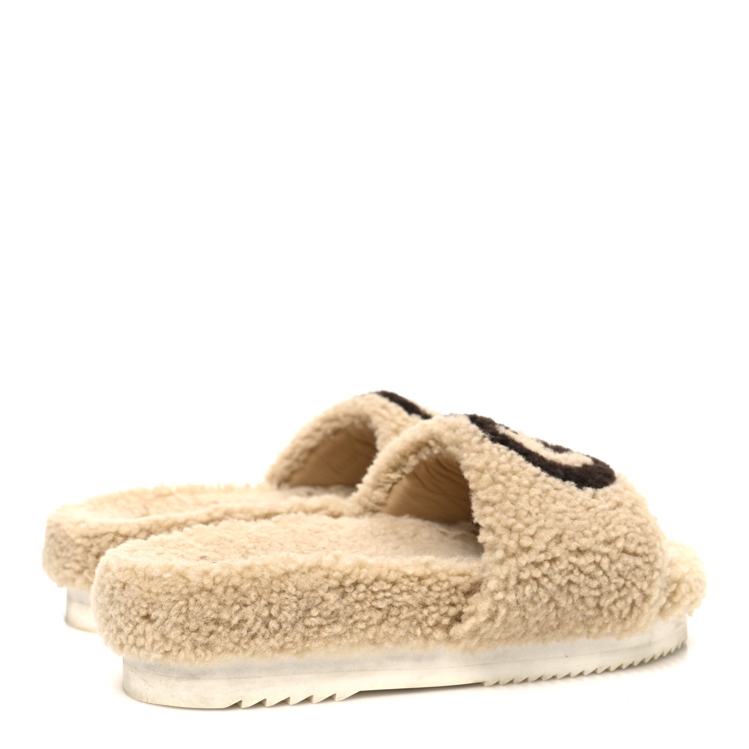 Shearling Womens Eileen Slide Sandals 37 Cocoa Butterscotch