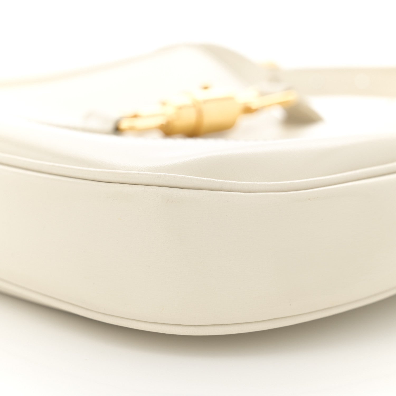 Boarded Dyana Lux Calfskin Small Jackie 1961 Hobo Mystic White