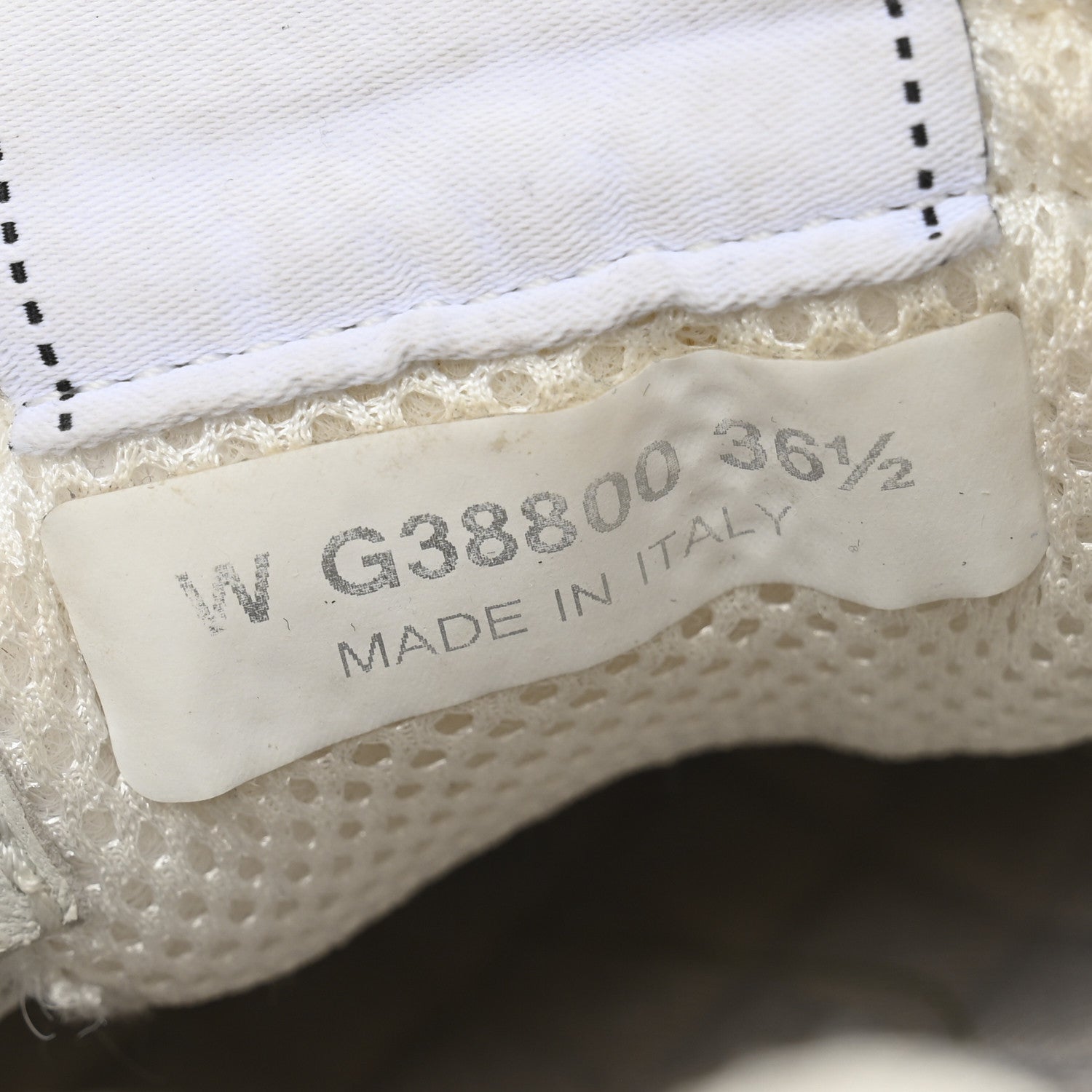 Calfskin Mesh Lycra Suede Womens Logo Sneakers 36.5 White