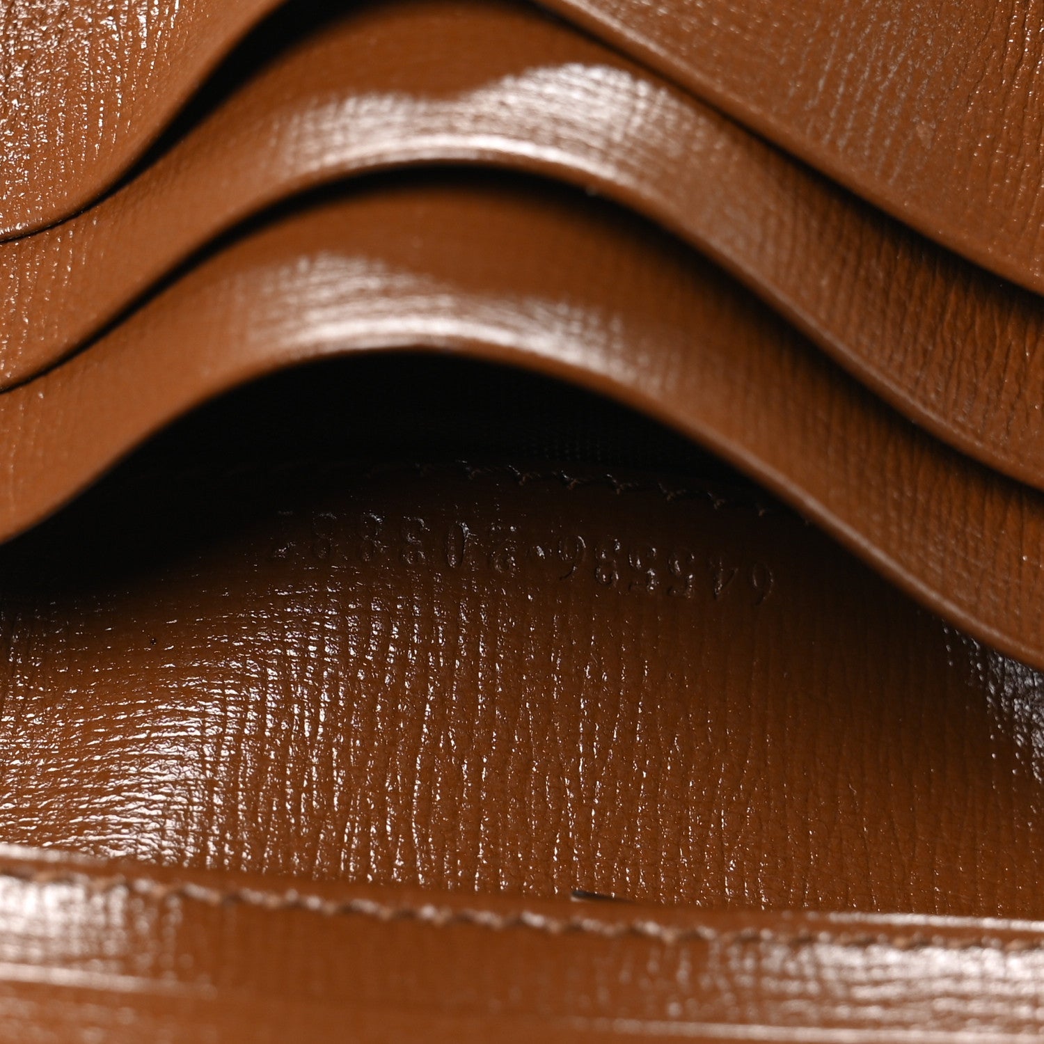 GG Supreme Monogram Textured Calfskin Web Jackie 1961 Card Case Beige Ebony Brown Sugar