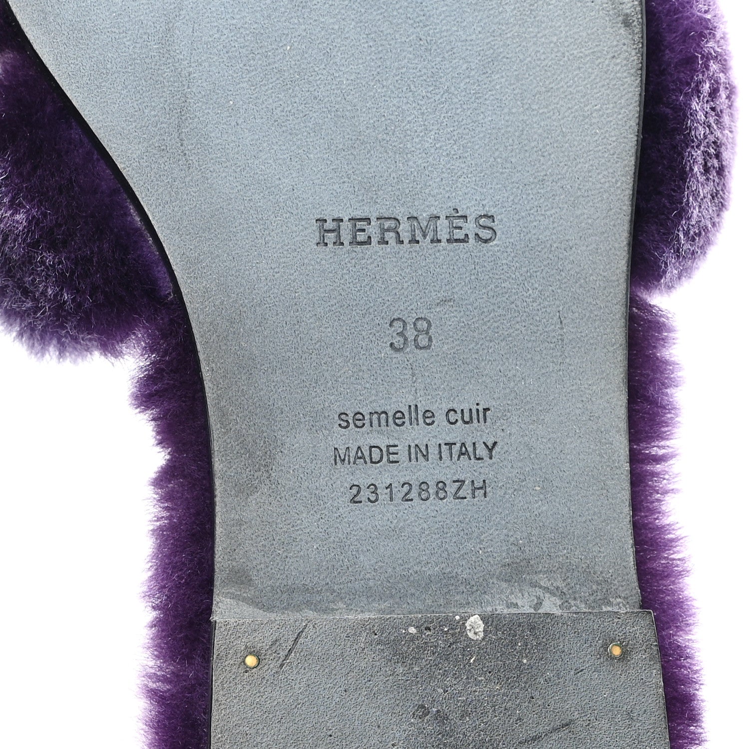 Woolskin Oran Sandals 38 Violet Fonce