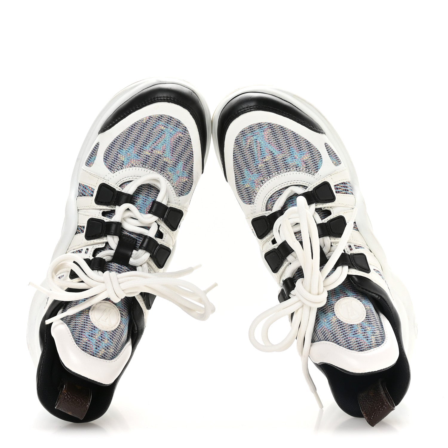Calfskin Nylon LV Pop Archlight Sneaker 36 Blue