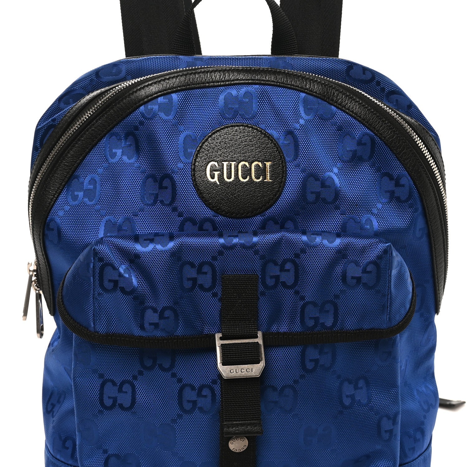 Econyl Nylon Monogram Off The Grid Backpack Guilted Blue Black