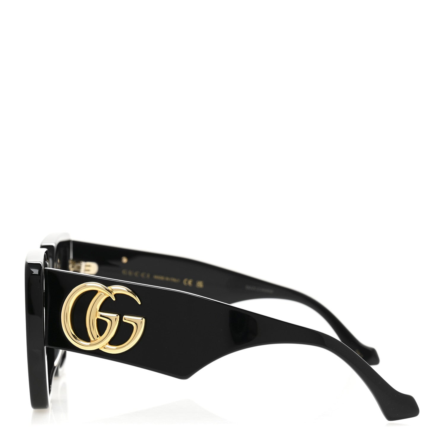 Acetate Square Frame Sunglasses GG0956S Black