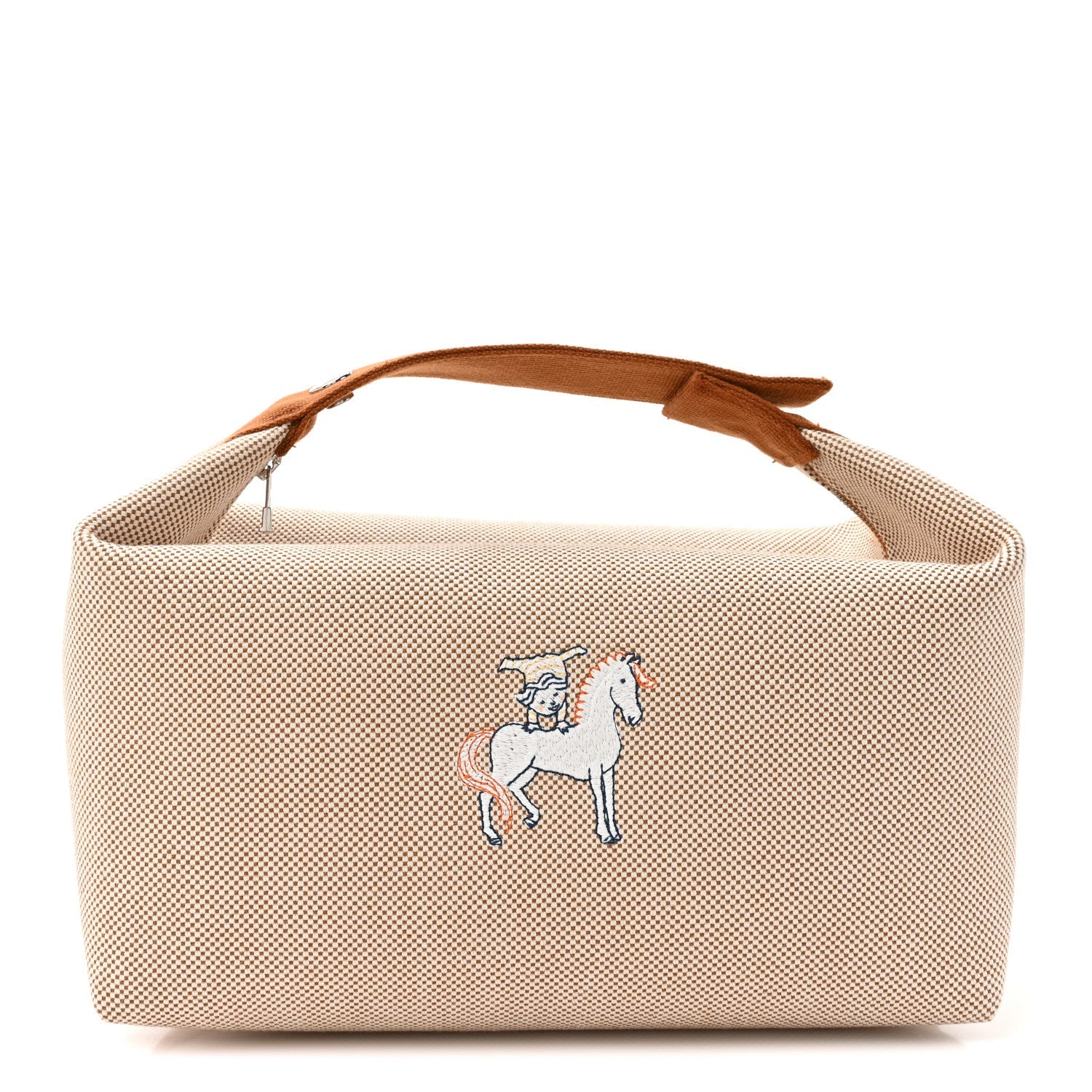 Canvas Large Bride-A-Brac Cabriole Case Biscuit