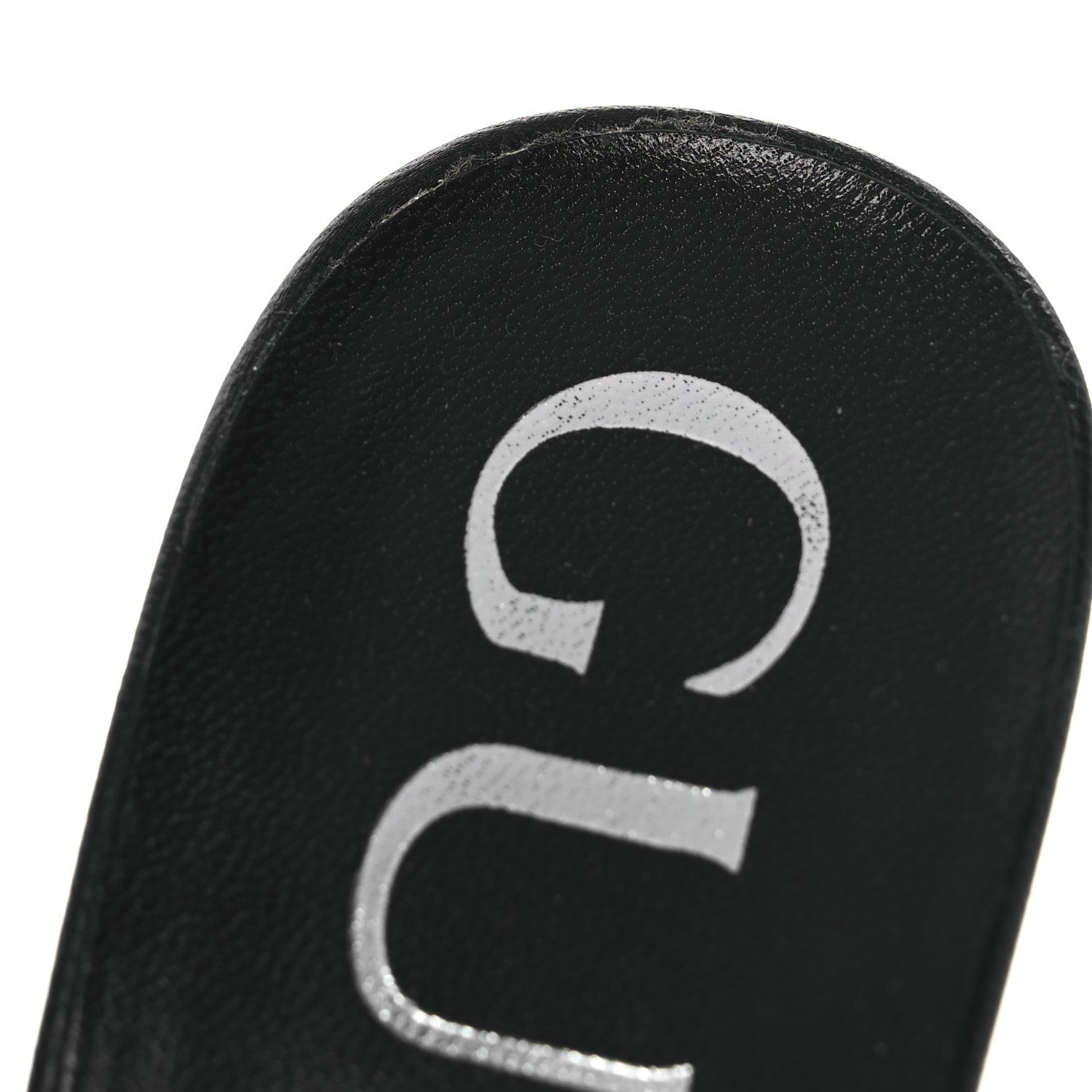 Tela Retino Kid Scamosciato Crystal GG Monogram Square Demi Mule Sandals 36 Black