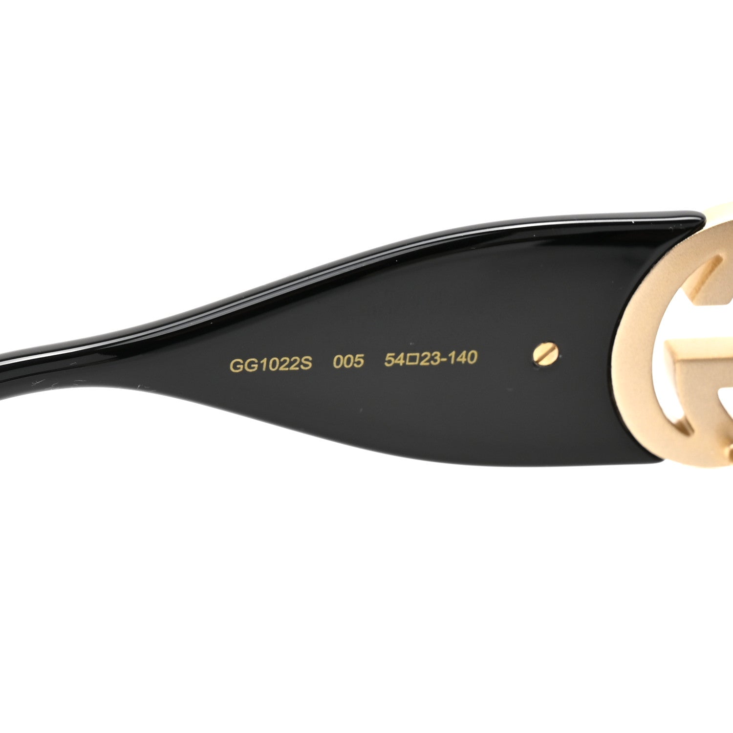 Acetate Square Frame Chain Sunglasses GG1022S Black