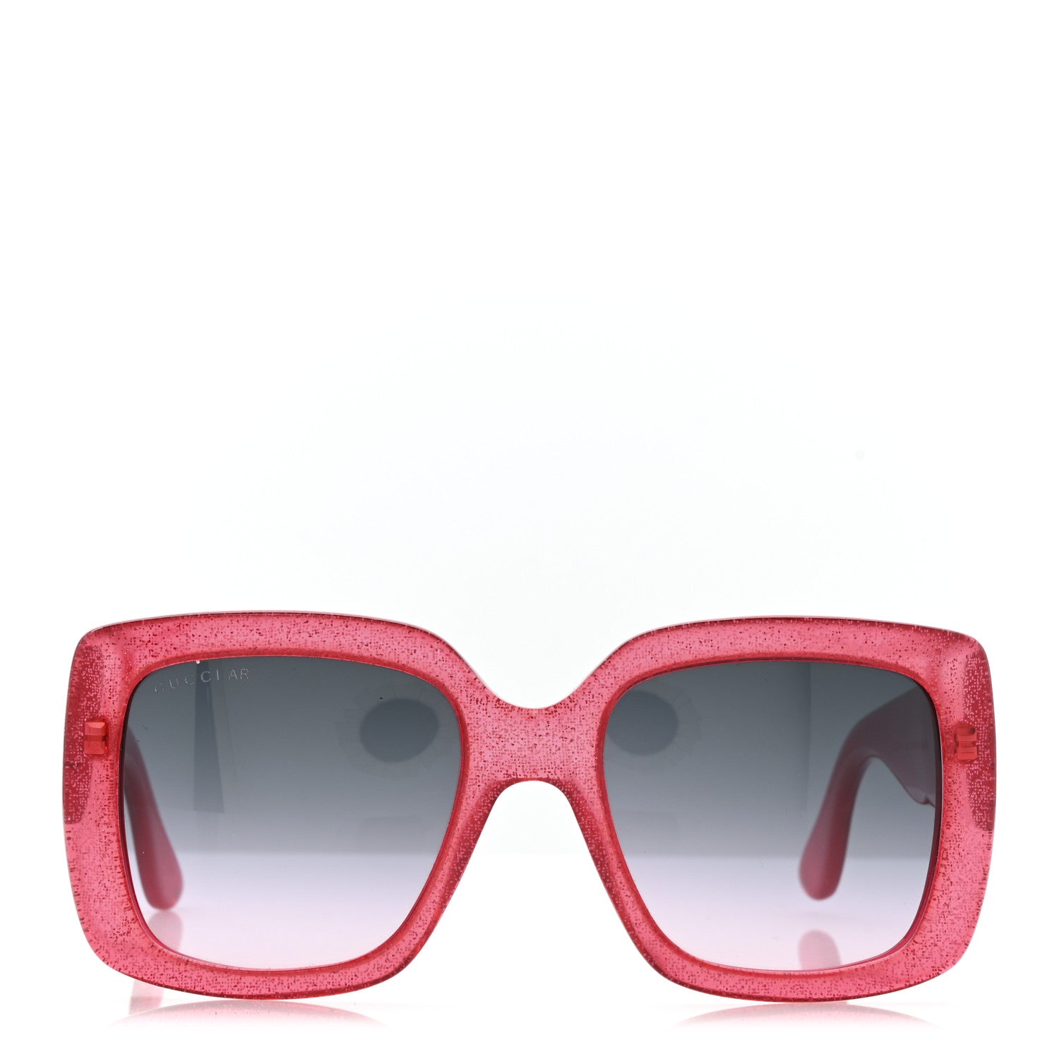 Acetate Square Frame Glitter GG0141S Sunglasses Pink