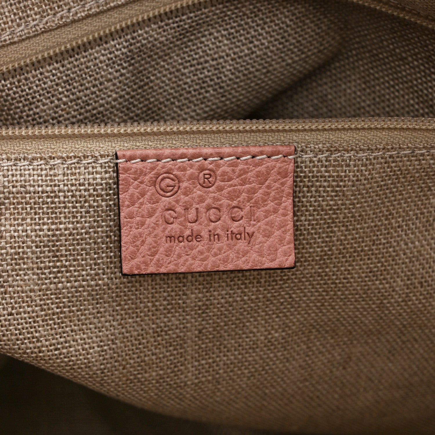 Dollar Calfskin Small GG Charm Dome Bag Soft Pink