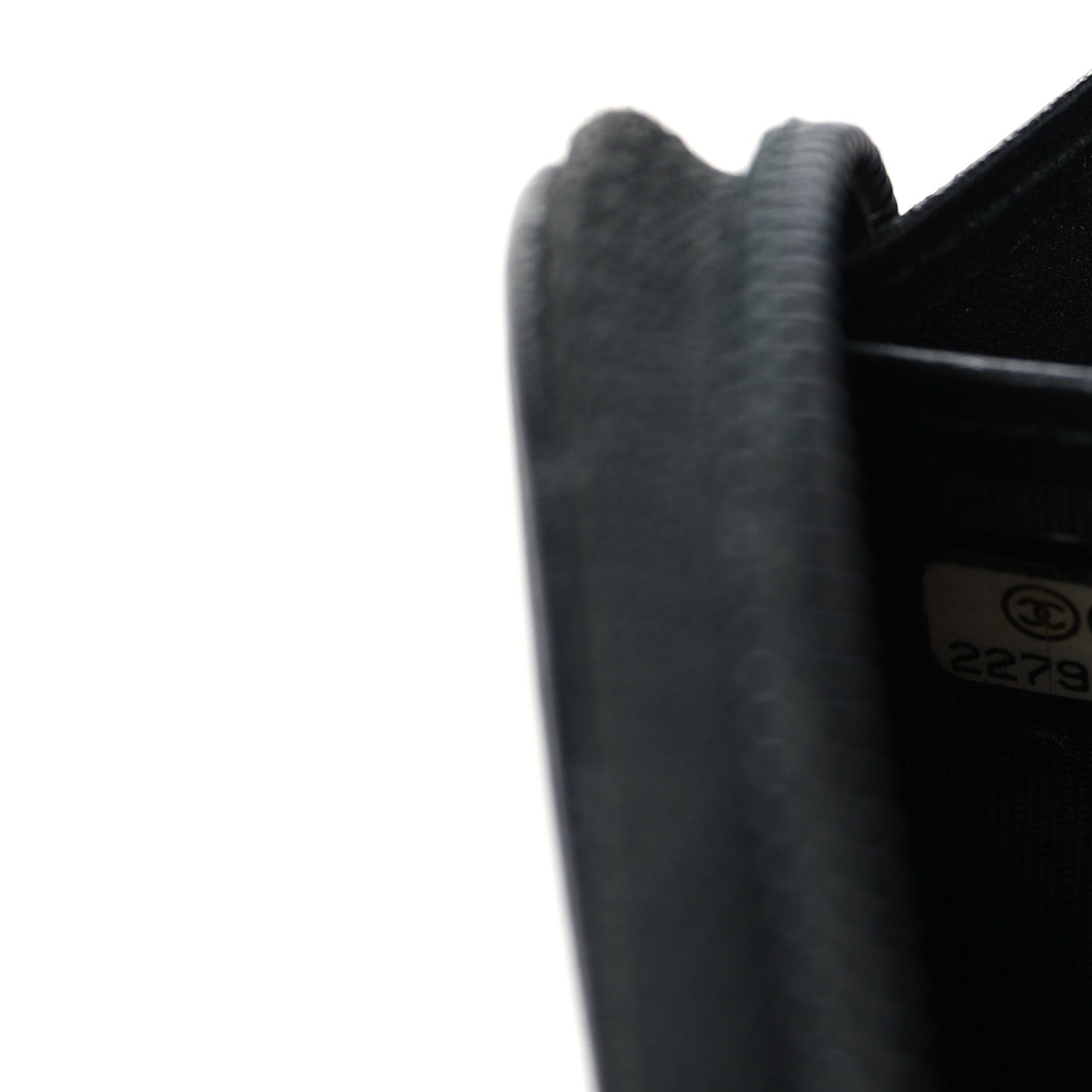 Caviar Quilted Boy Long Zip Around Wallet Black