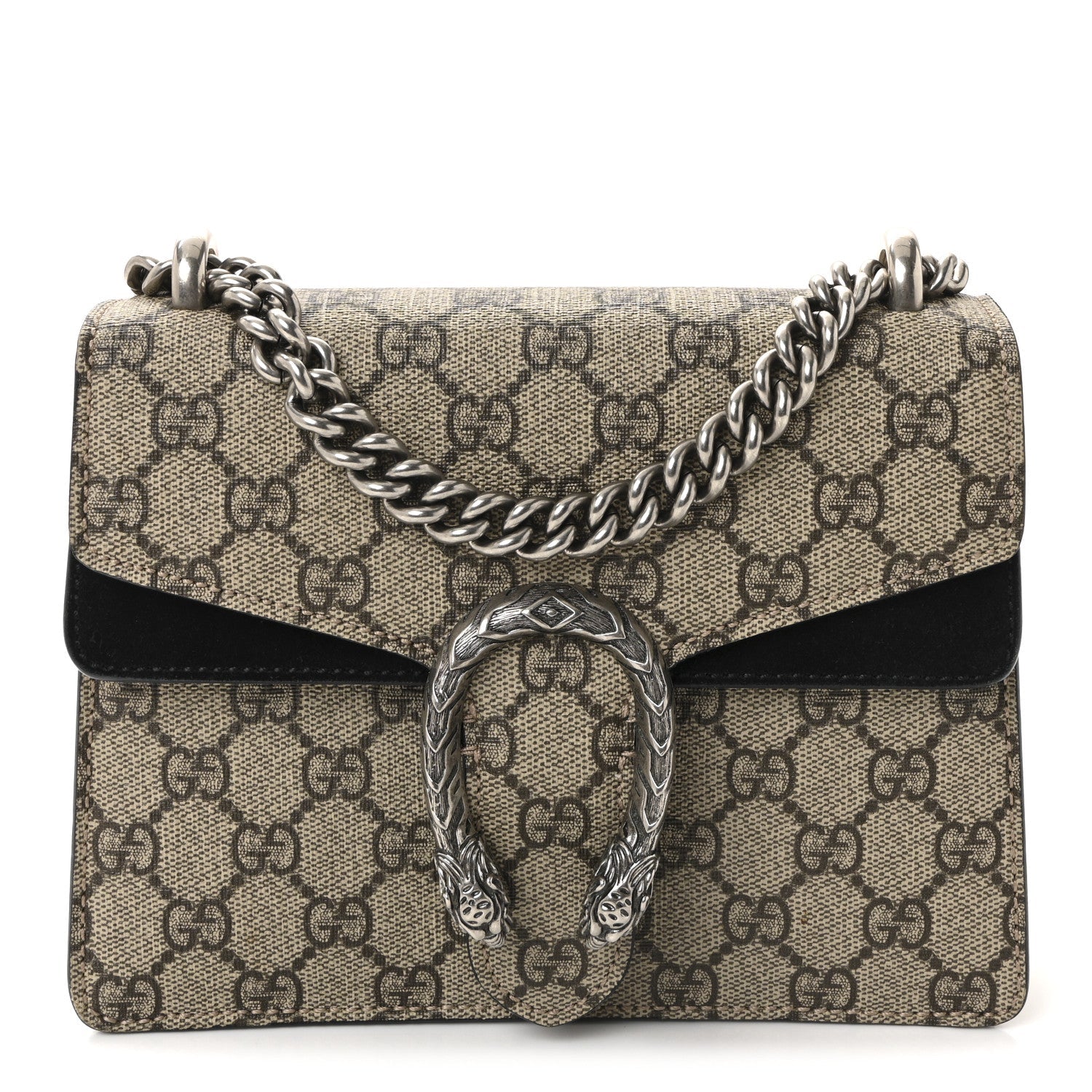 GG Supreme Monogram Mini Dionysus Shoulder Bag Black