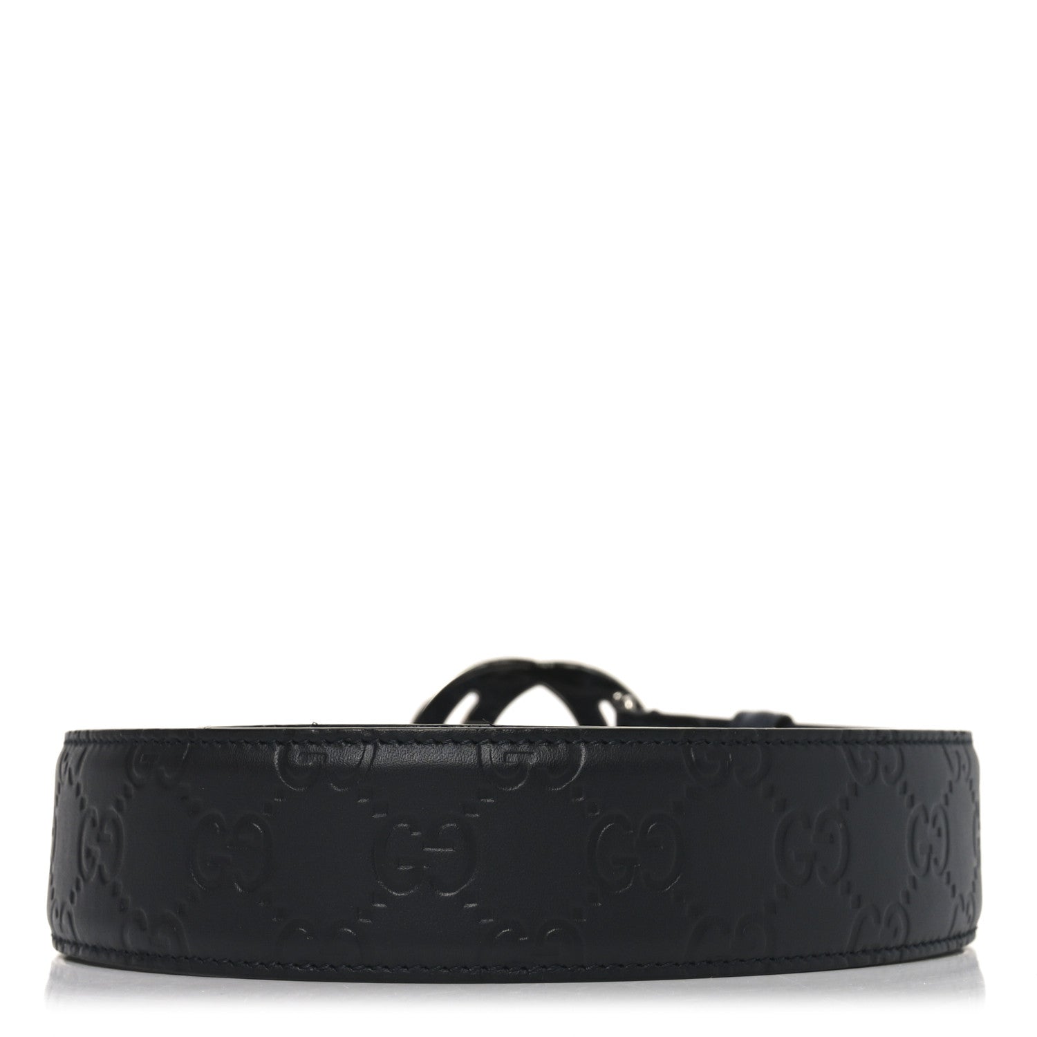 Guccissima Signature Interlocking G 40mm Belt 80 32 Black