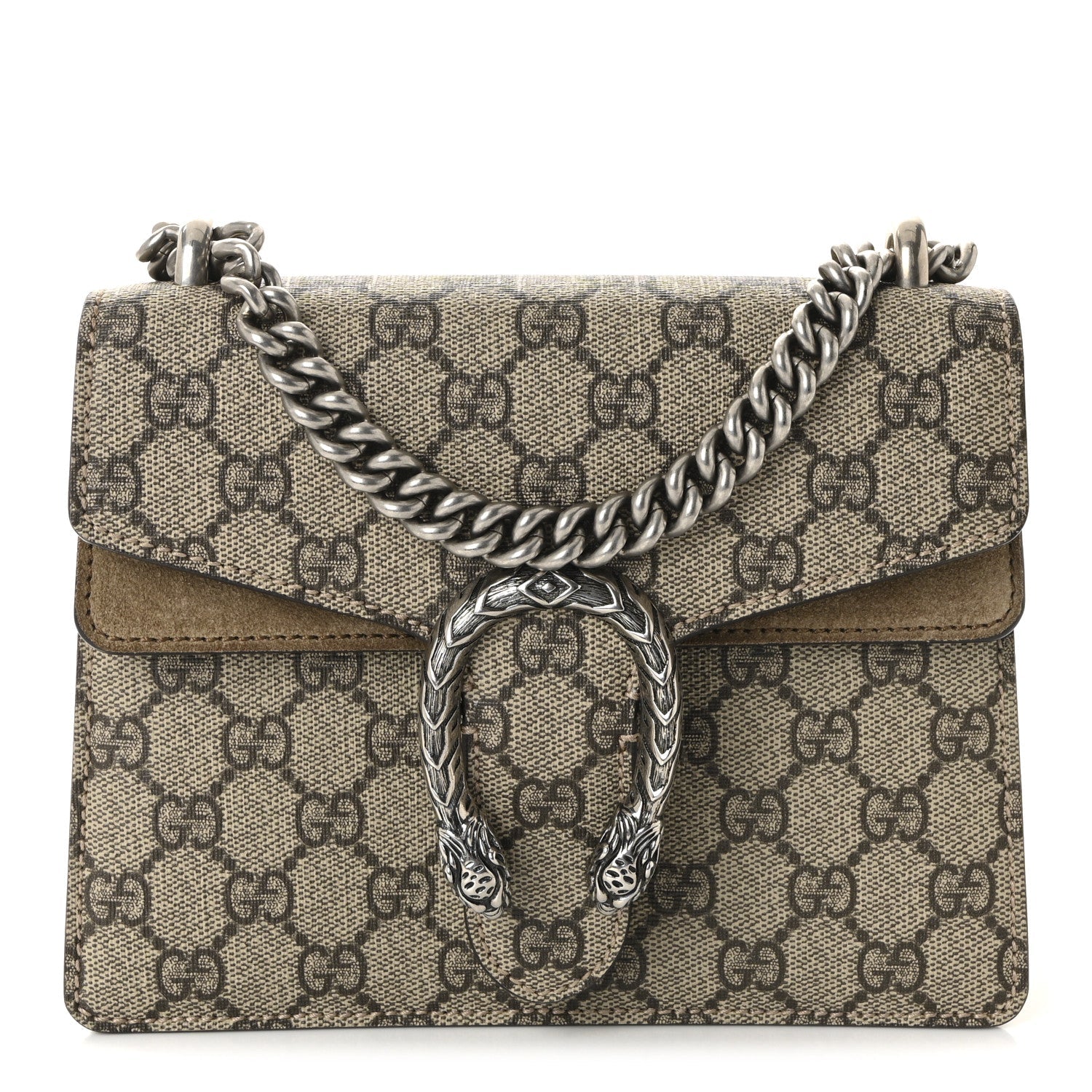 GG Supreme Monogram Mini Dionysus Shoulder Bag Taupe