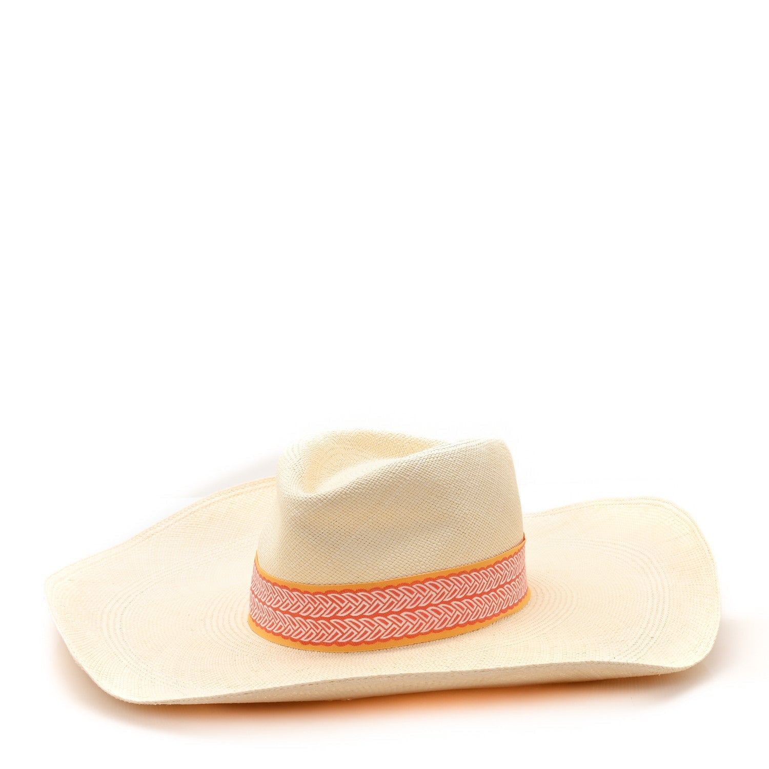Straw Arizona Panama Brisa Hat 57 Naturel Orange