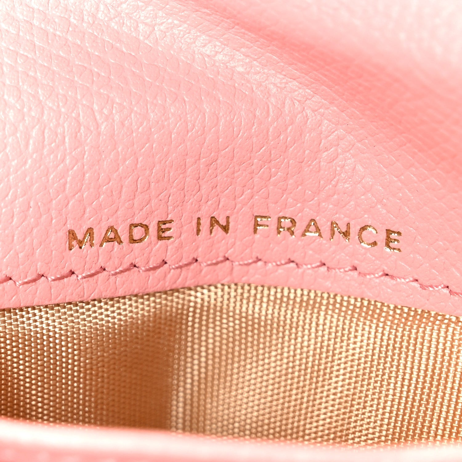 Caviar CC Button Bi-Fold Wallet Pink
