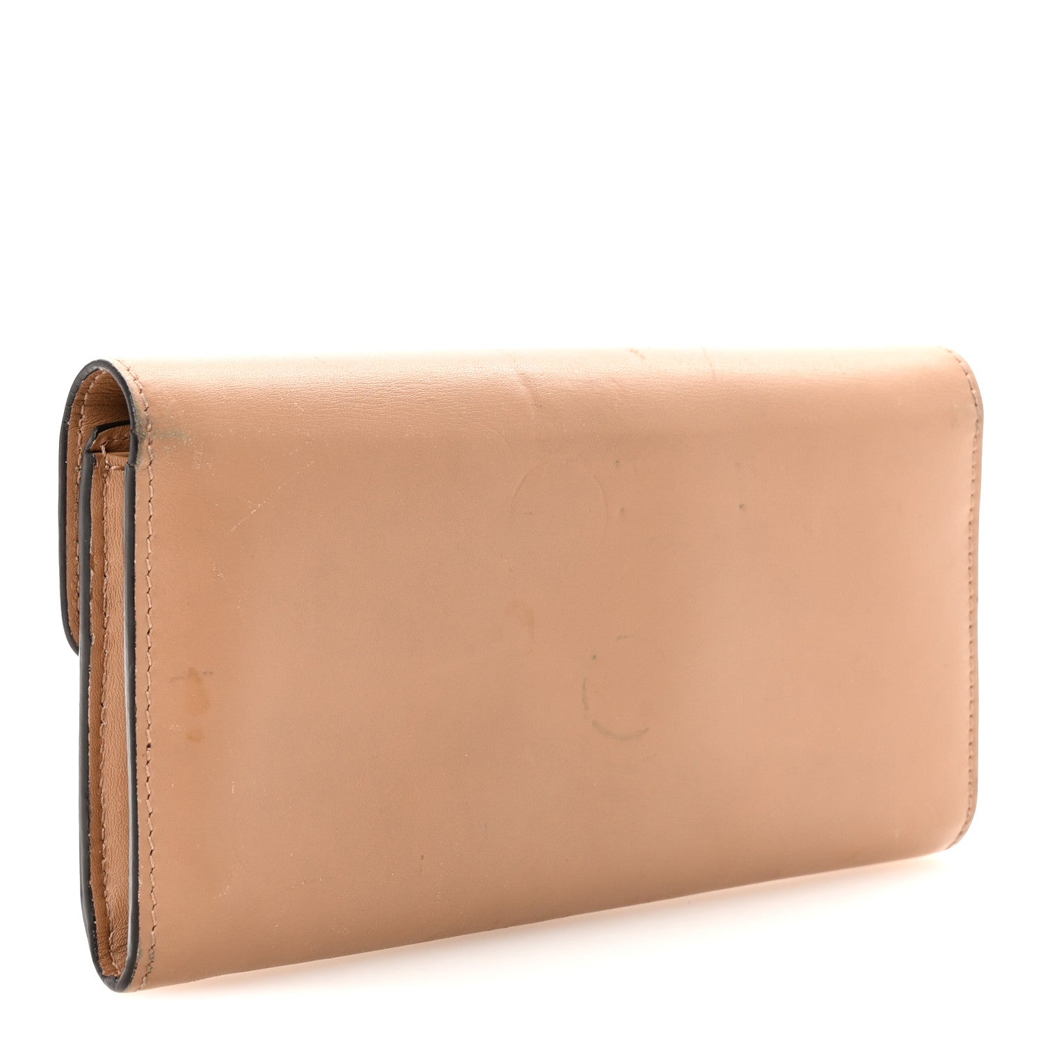 Moon Calfskin Icon Continental Wallet Camelia