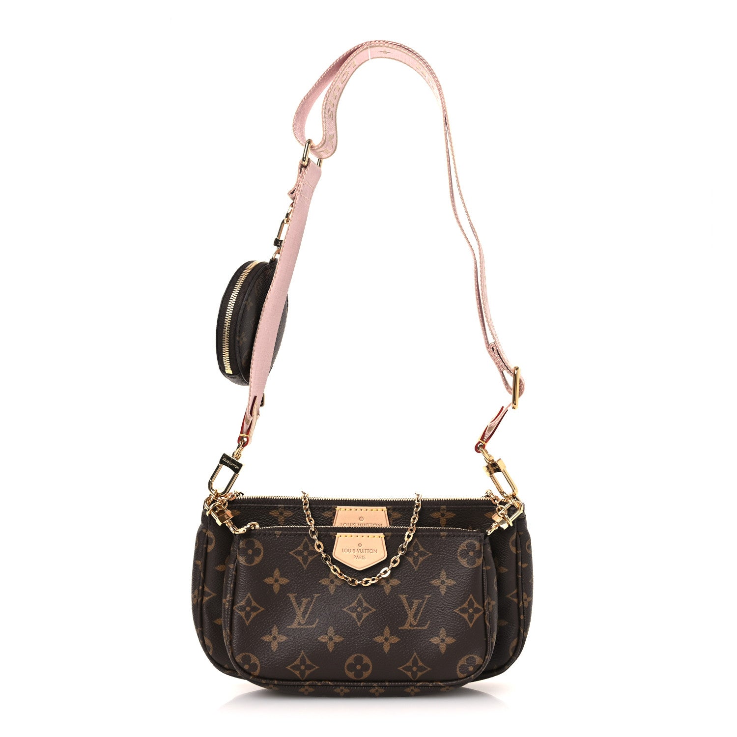 Monogram Multi Pochette Accessories Rose Clair