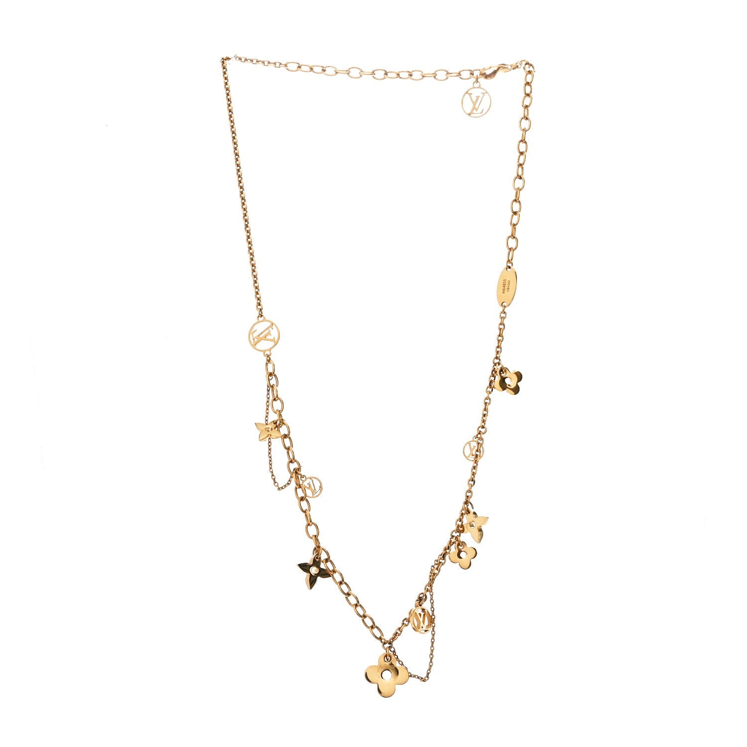 Metal Blooming Supple Necklace Gold