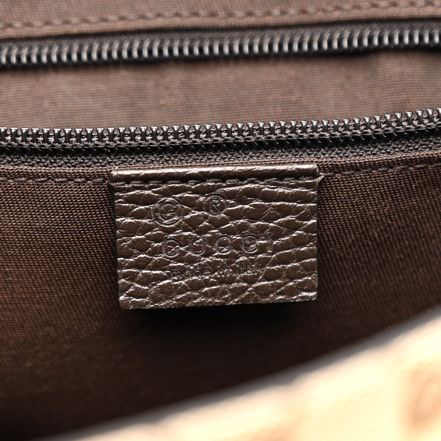 Monogram Flap Messenger Bag Beige Dark Brown