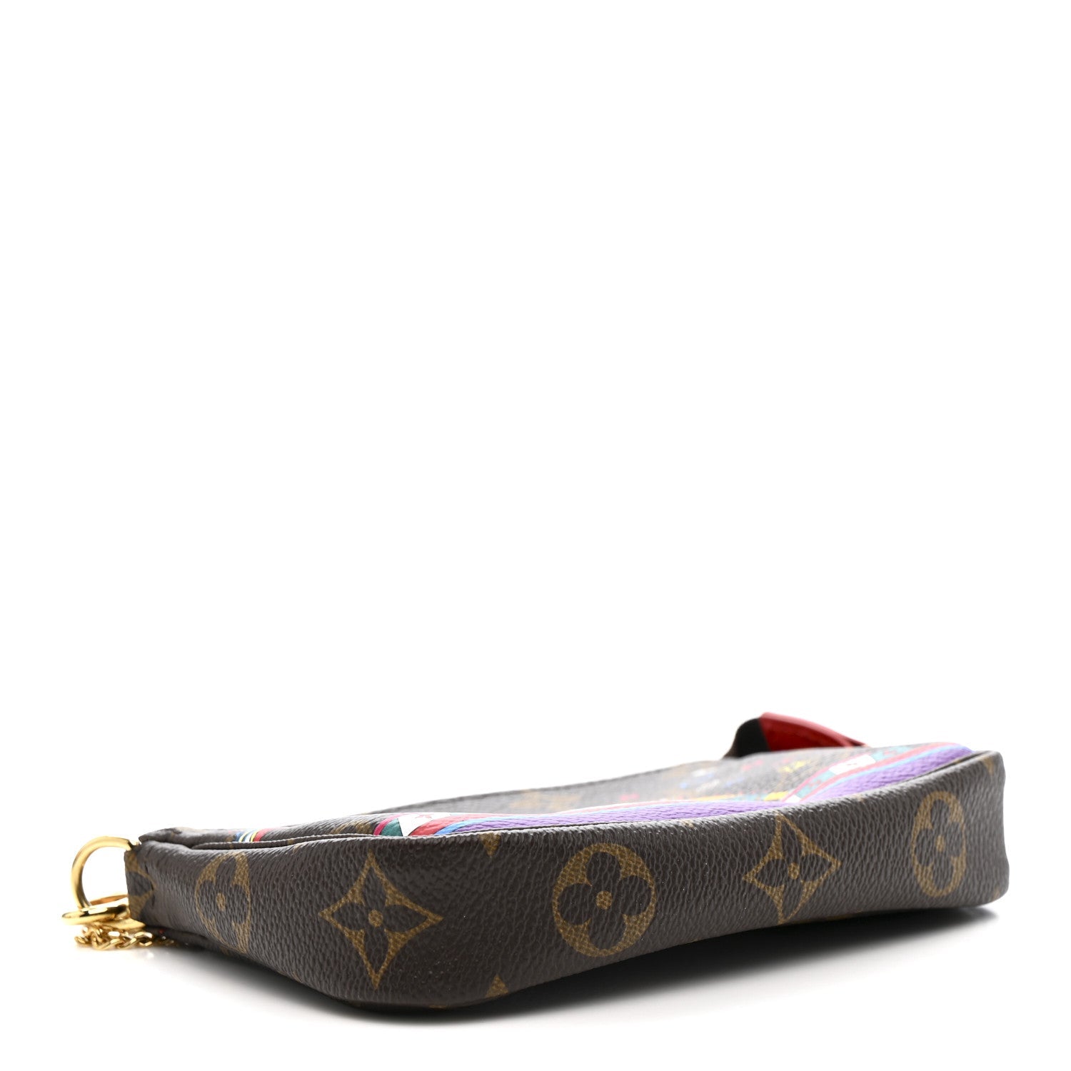 Monogram 2020 Christmas Animation Bumper Cars Mini Pochette Accessories Coquelicot