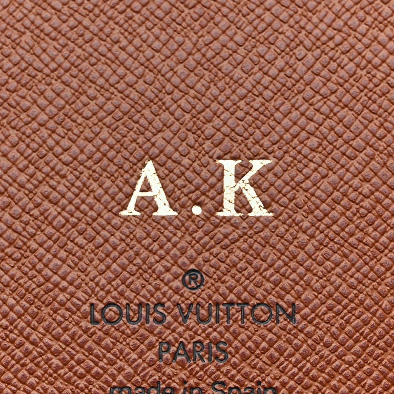 Monogram Pocket Agenda Cover
