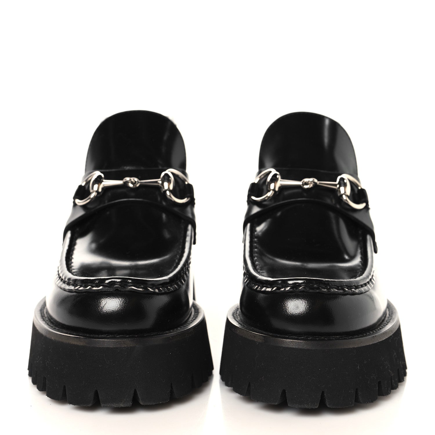 Cordovan Lux Womens Horsebit Platform Ankle Boots 36 Black