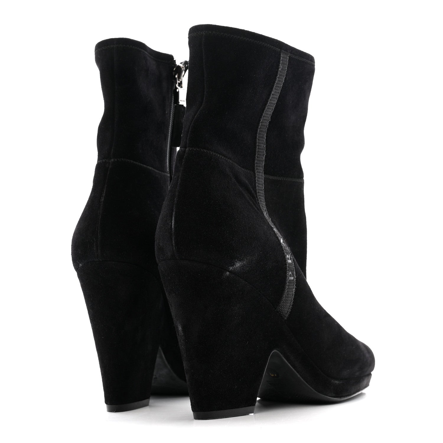 Scamosciato Zip Boots 40 Black