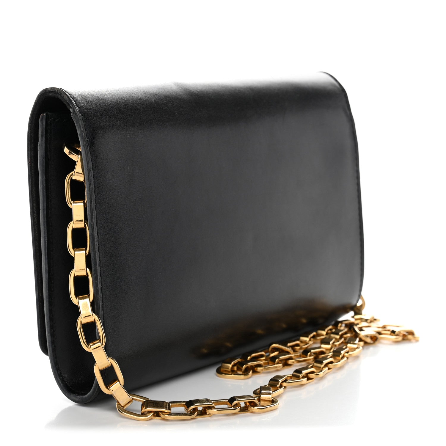 Calfskin Chain Louise MM Black
