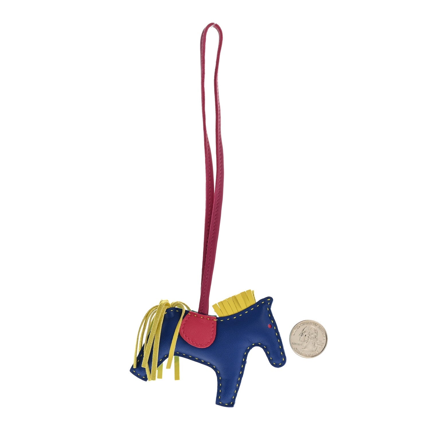 Milo Lambskin Grigri Reversible Rodeo Bag Charm PM Bleu Azteque Menthe Soufre Tosca Bleu Electrique Rose Shocking