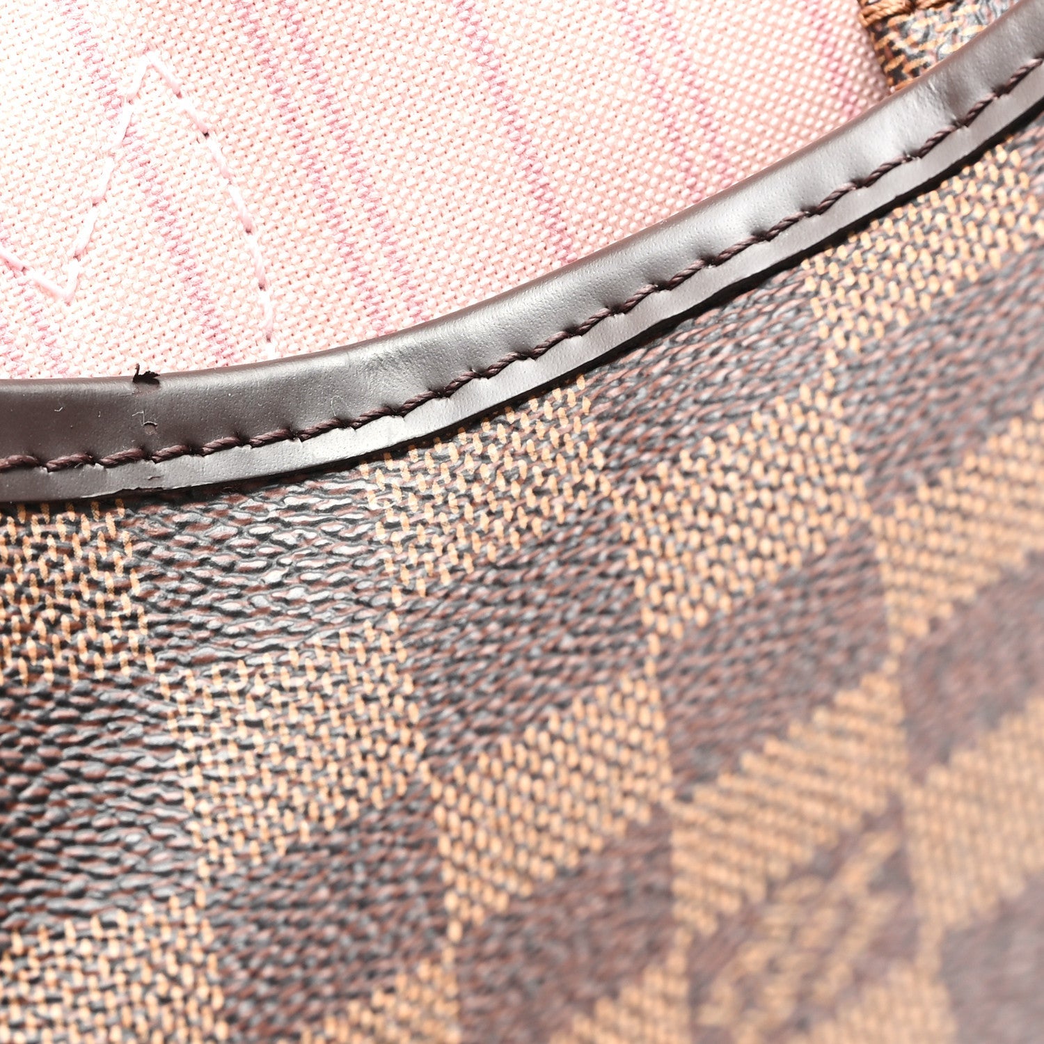 Damier Ebene Neo Neverfull MM Rose Ballerine