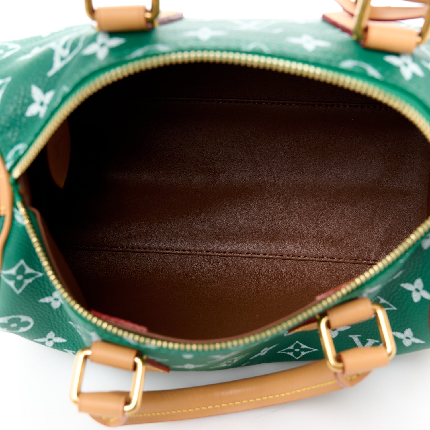 Calfskin Monogram Speedy P9 Bandouliere 25 Green
