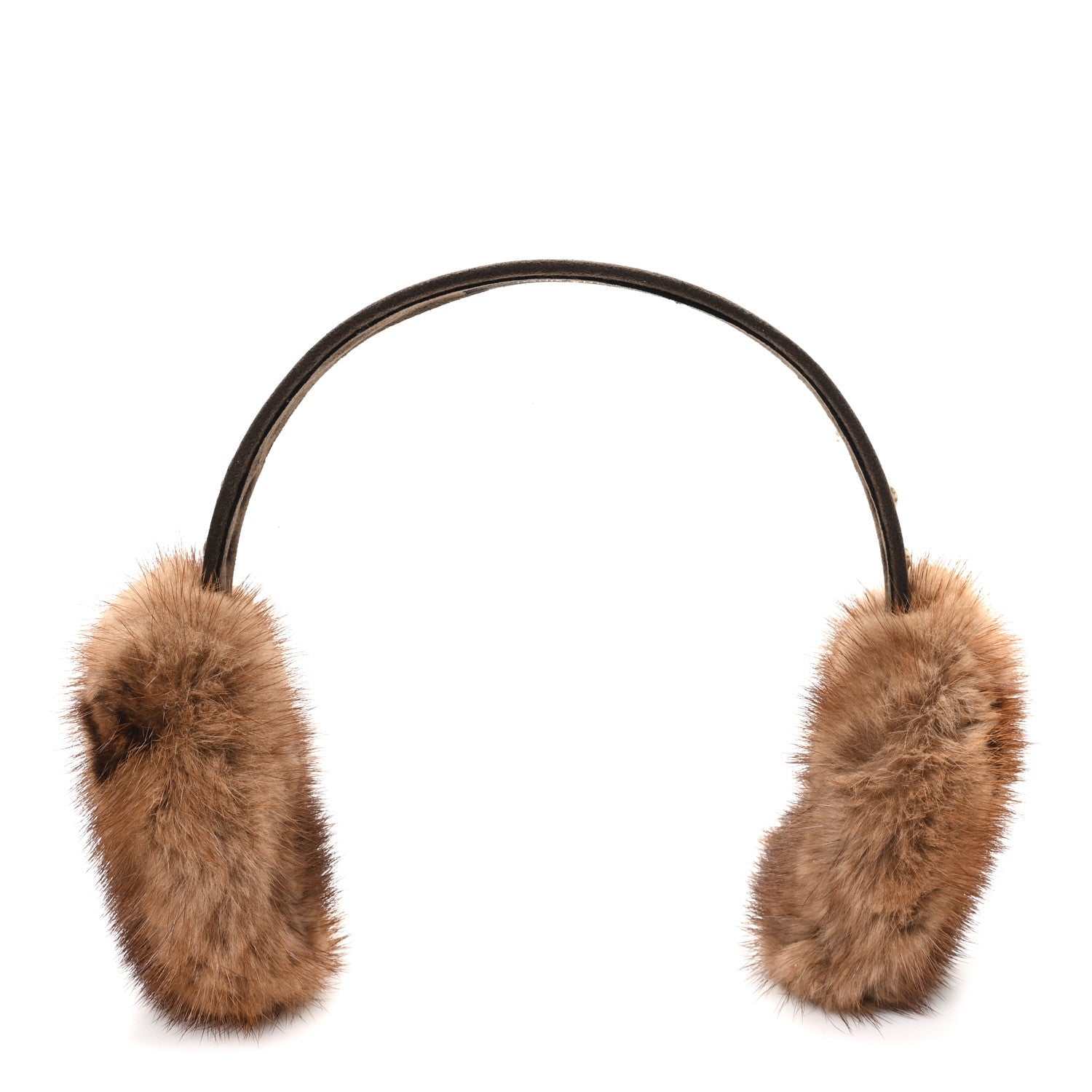 Mink Monogram Earmuffs Brown
