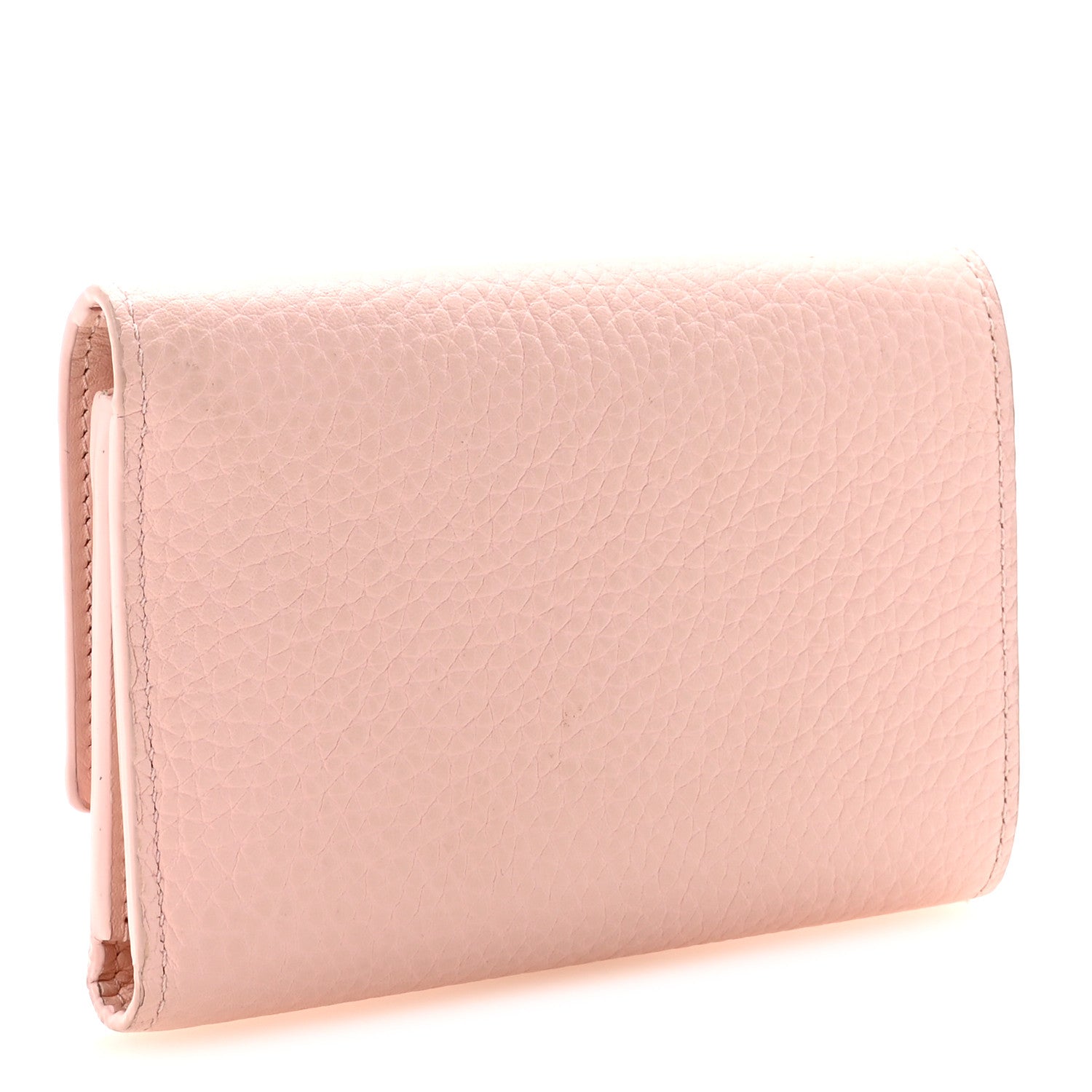 Taurillon Capucines Compact Wallet Magnolia