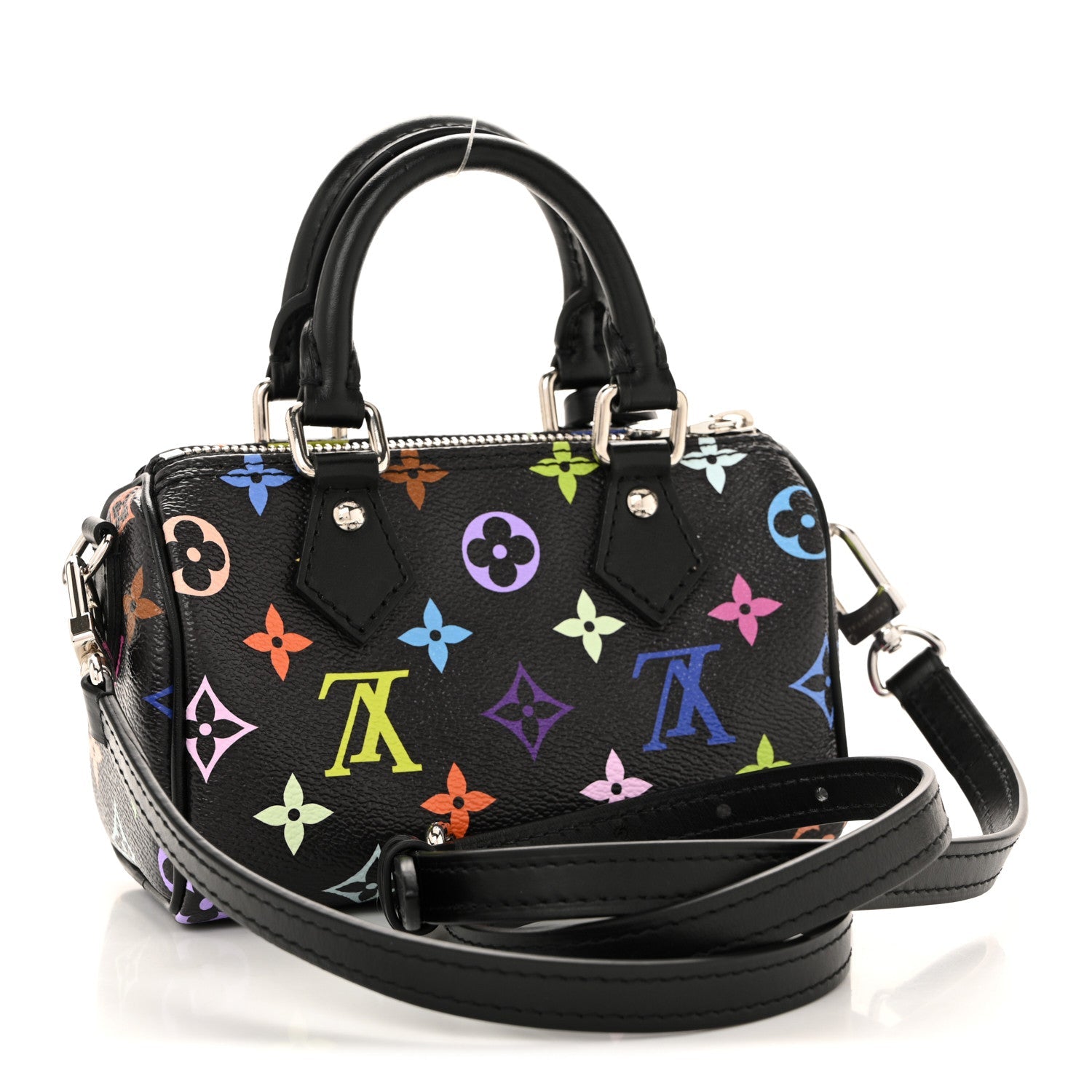 LV X TM Monogram Multicolor Nano Speedy Black