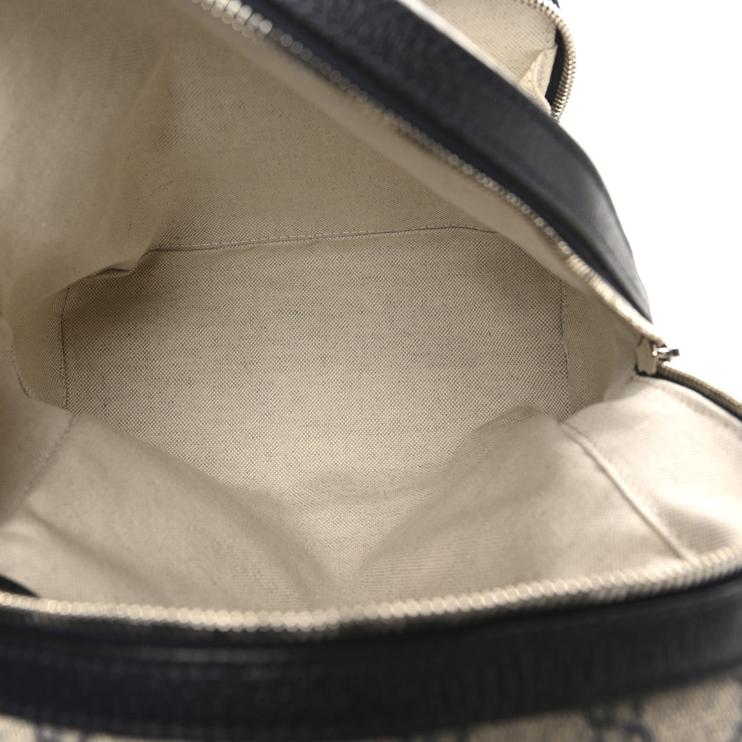 GG Supreme Monogram Textured Dollar Calfskin Web Small Ophidia Day Backpack Beige Blue Black