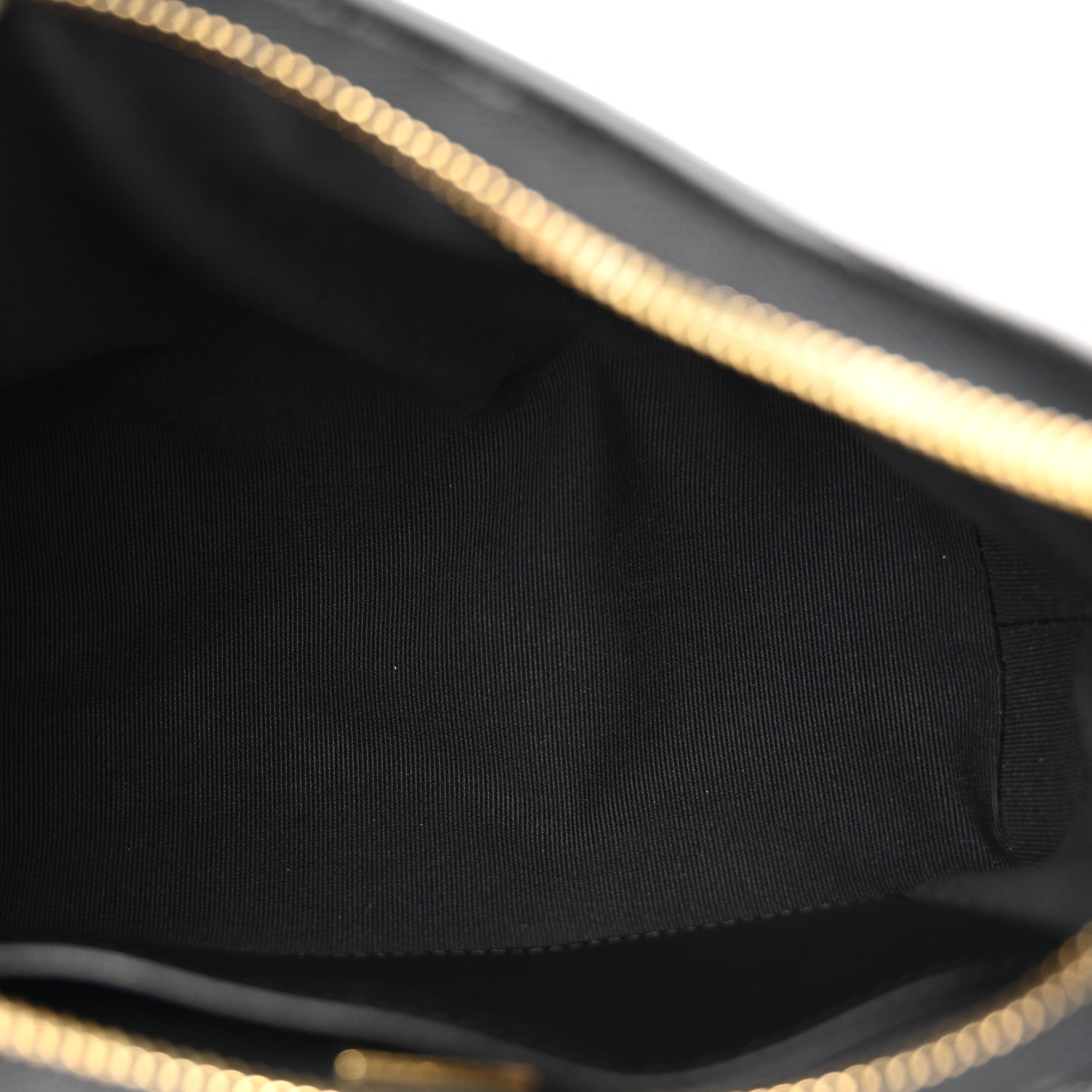 Shiny Crumpled Lambskin Quilted Small CC Funky Town Hobo Black