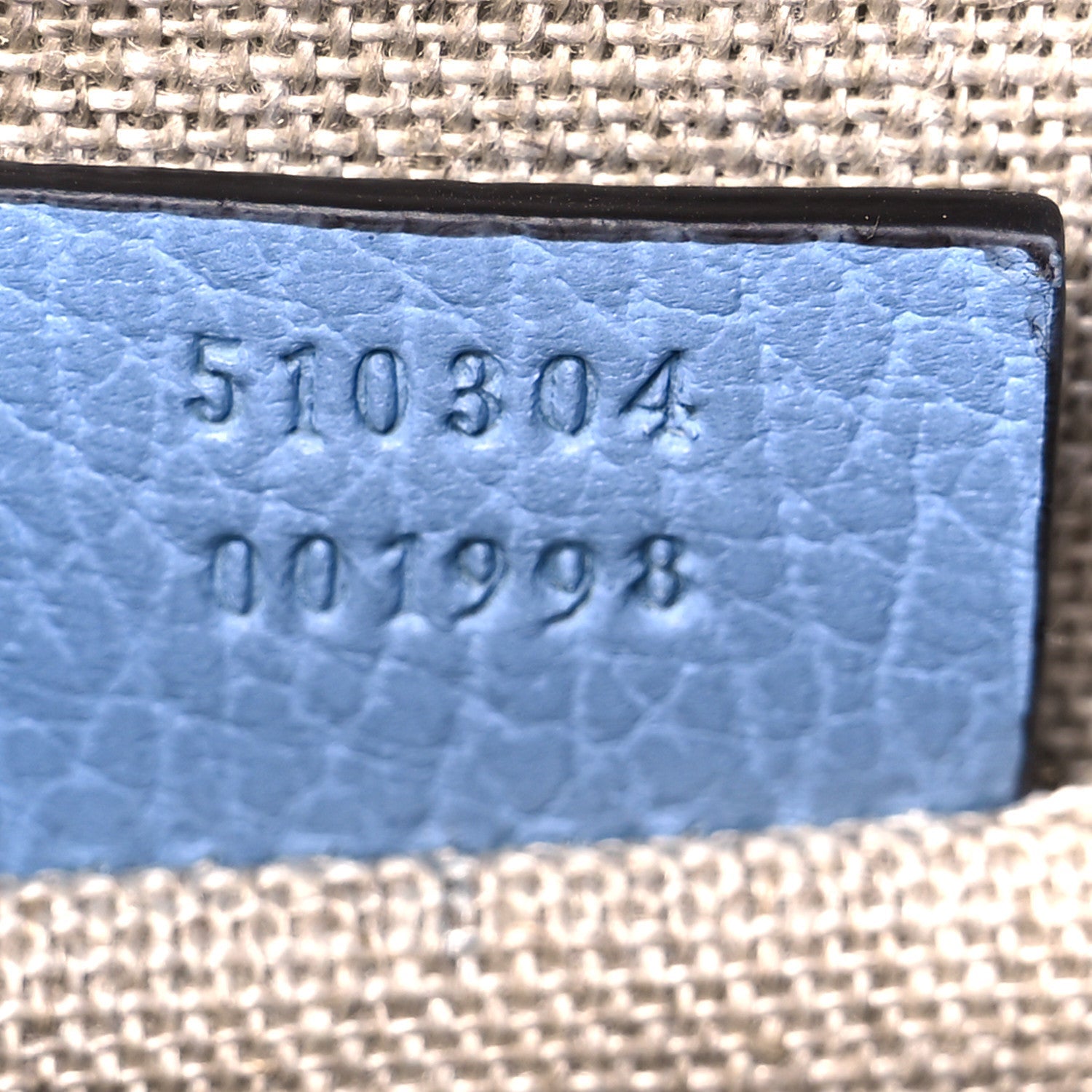 Dollar Calfskin Small Interlocking G Shoulder Bag Mineral Blue