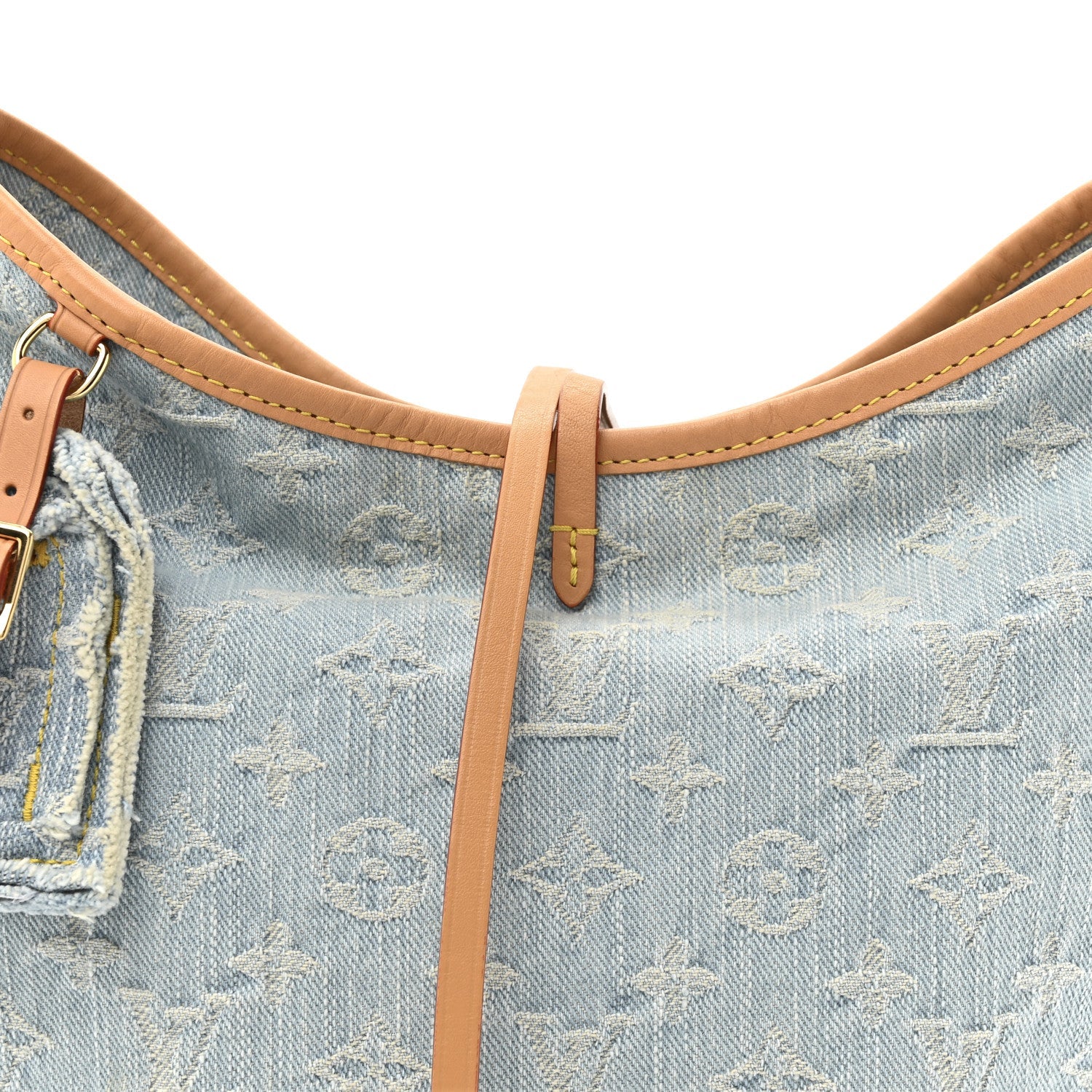Monogram Denim CarryAll PM Sky Blue