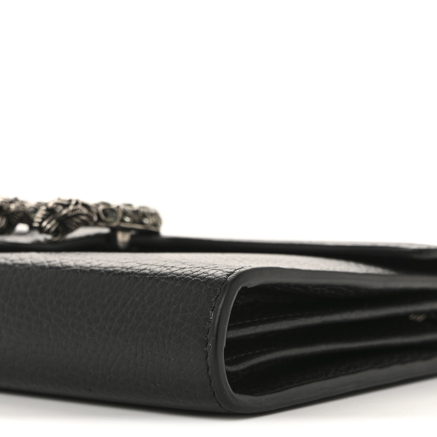 Calfskin Mini Dionysus Chain Wallet Black