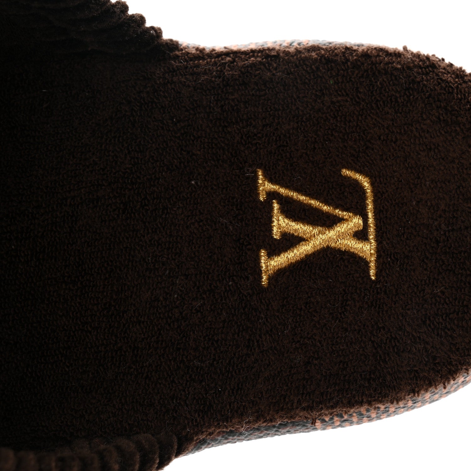 Damier Ebene Palace Slippers 35 Mocha