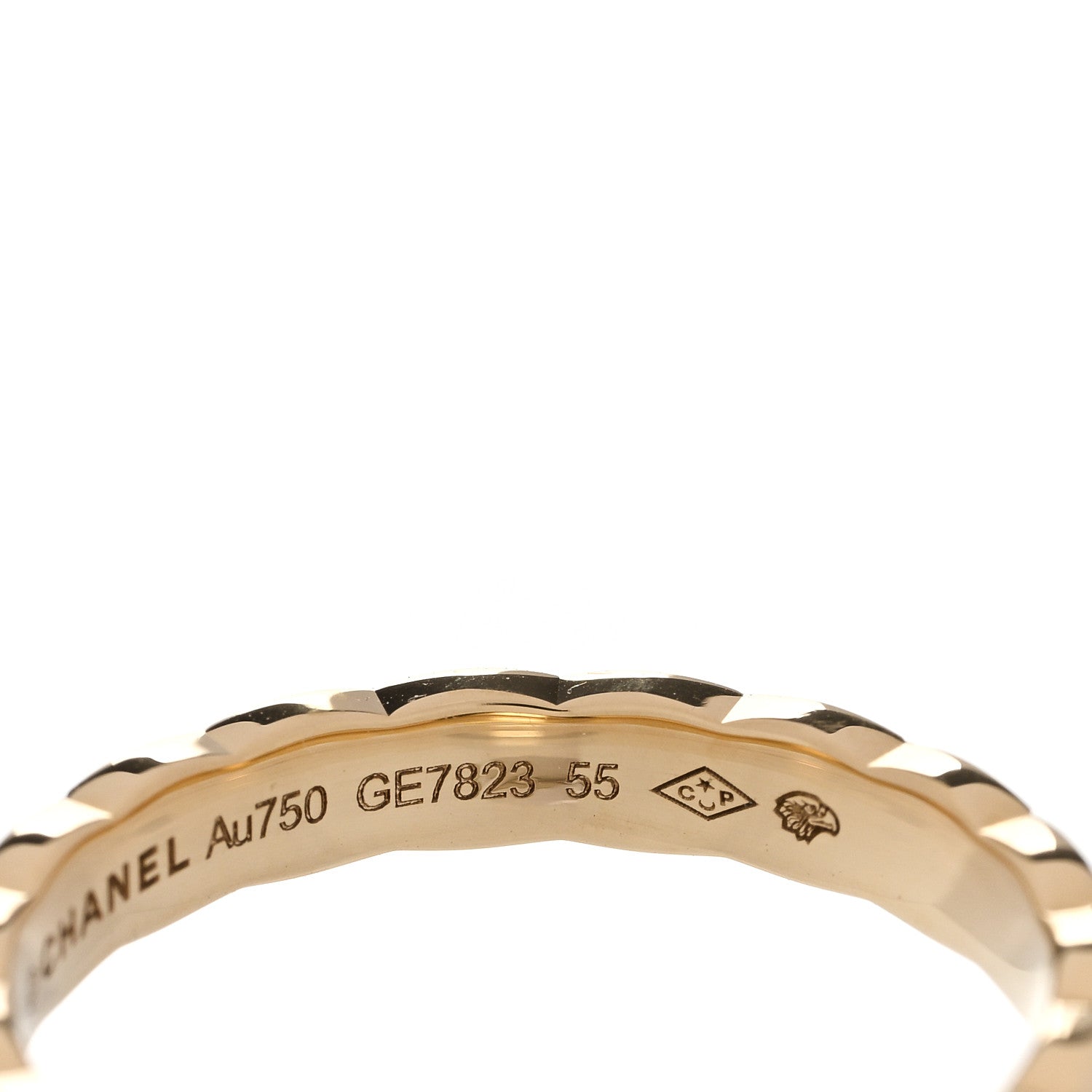 18K Yellow Gold Mini Coco Crush Ring 55 7.25