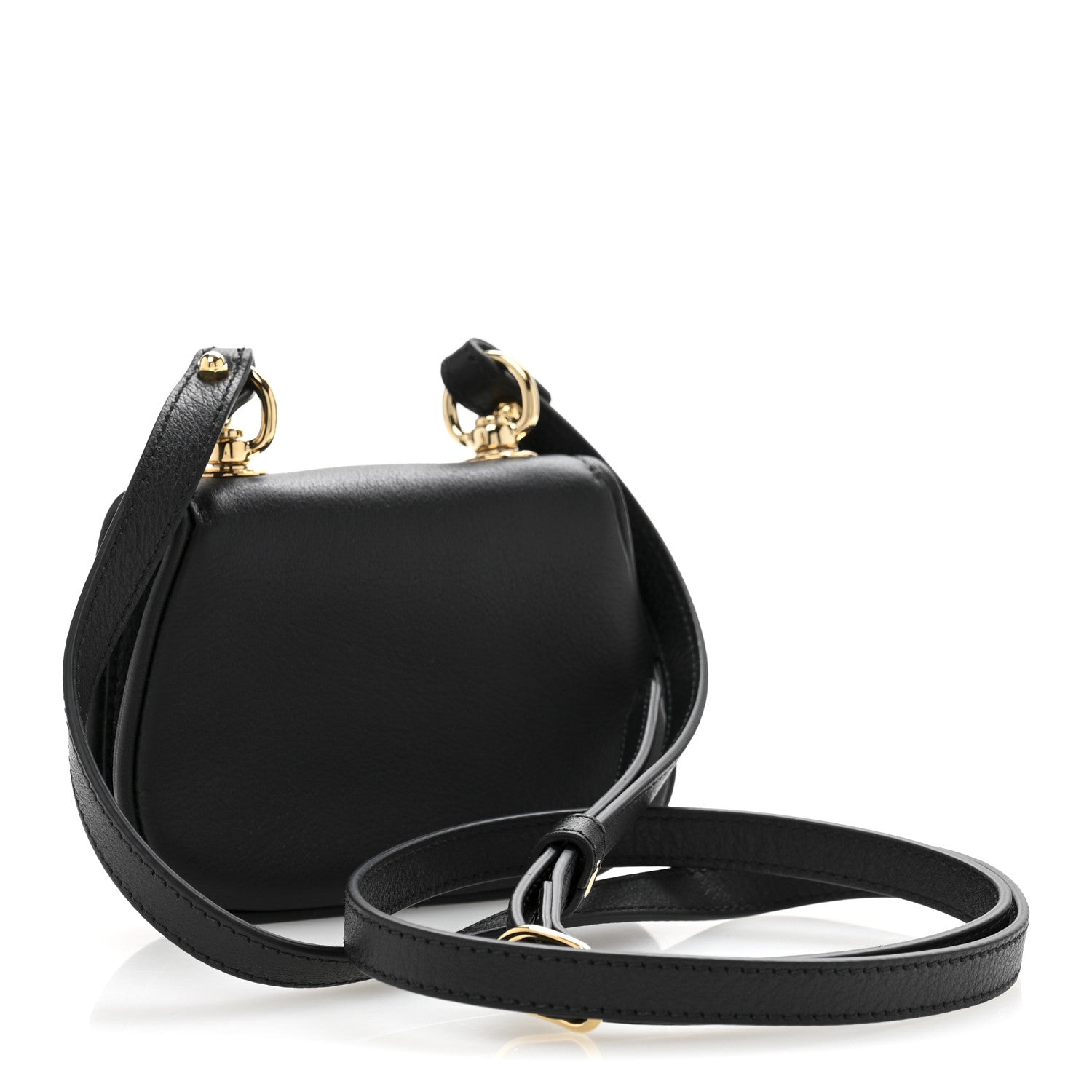 Roxy Calfskin Blondie Card Case Wallet with Strap Black