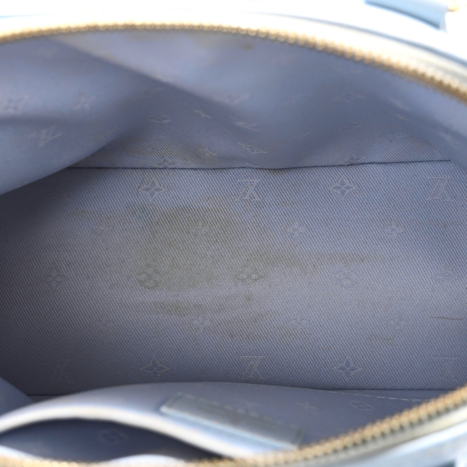 Calfskin Bubblegram Alma BB Ice Blue