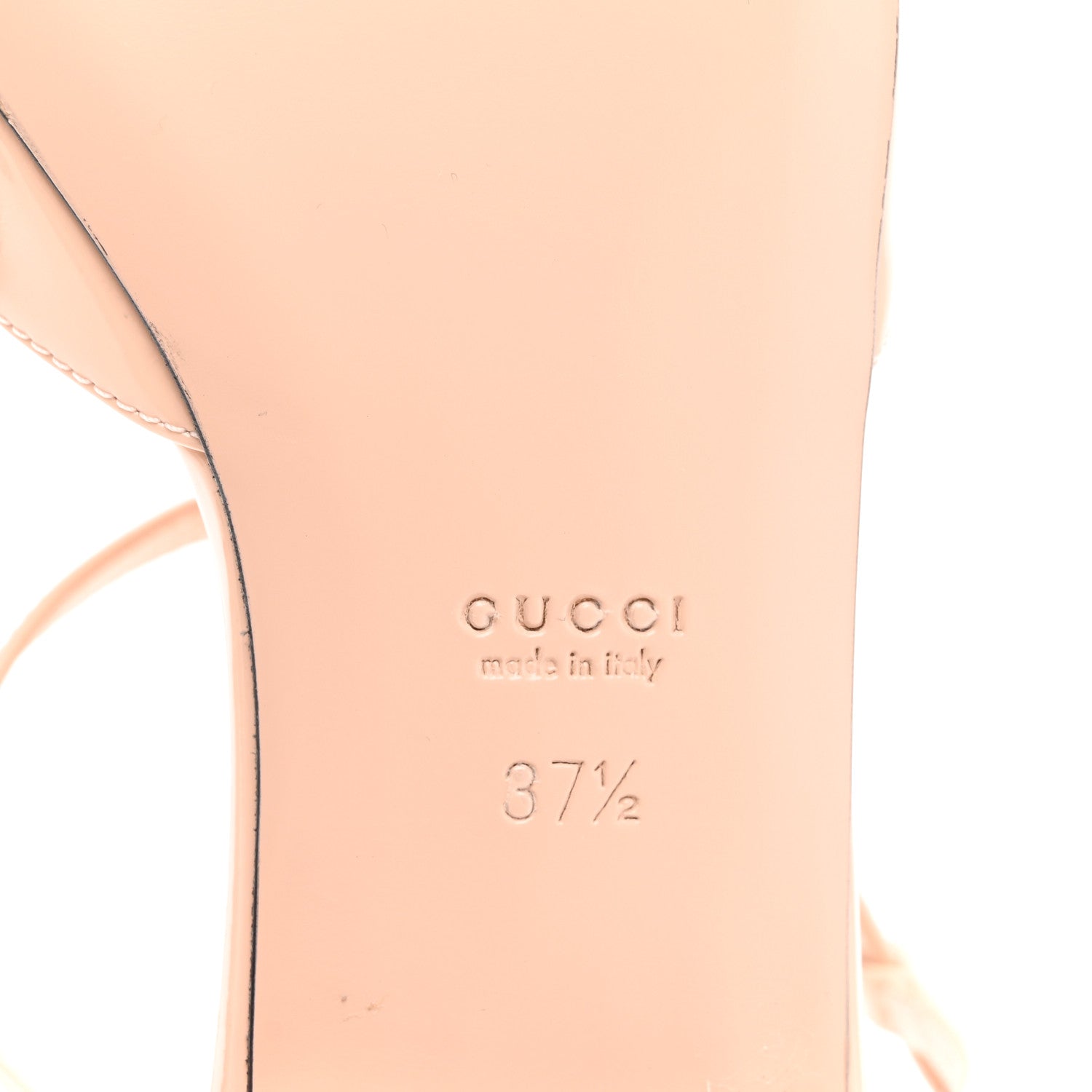 Vernice Crystal Double G Ballet Flat 37.5 Skin Rose