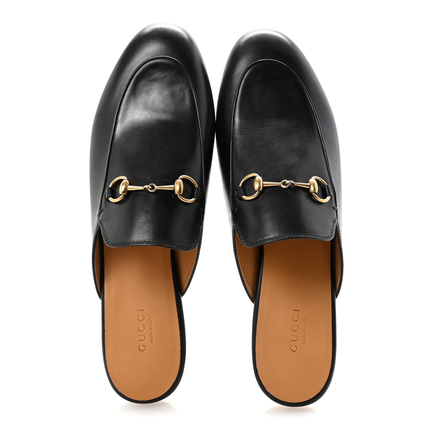 Calfskin Womens Princetown Slippers 40.5 Black