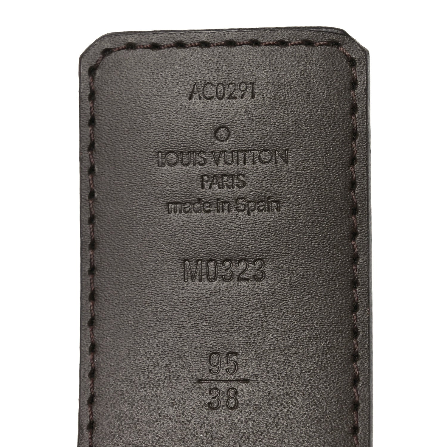 Monogram Calfskin 40mm LV Initiales Reversible Belt 95 38 Brown