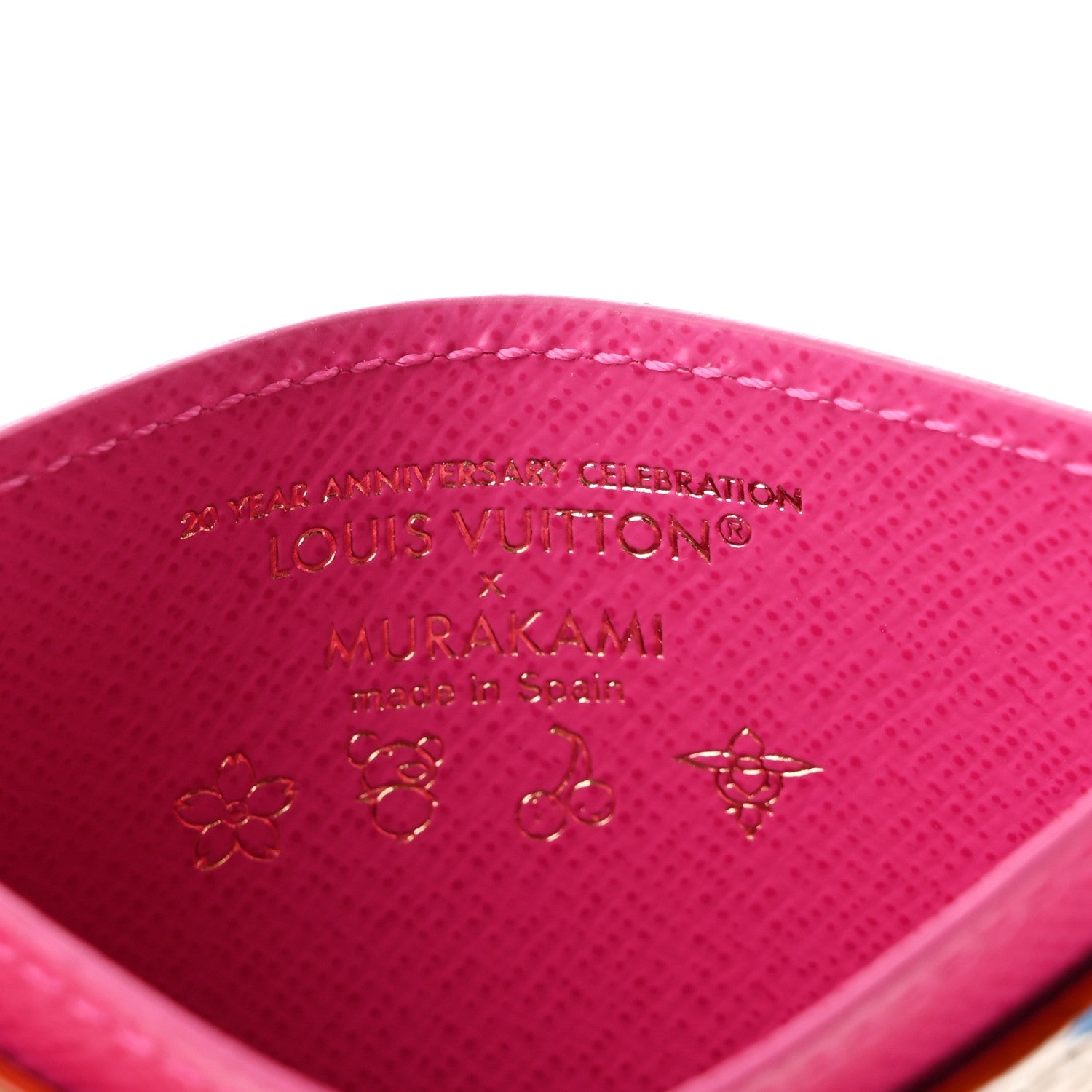 LV X TM Monogram Multicolor Card Holder Kawaii Pink