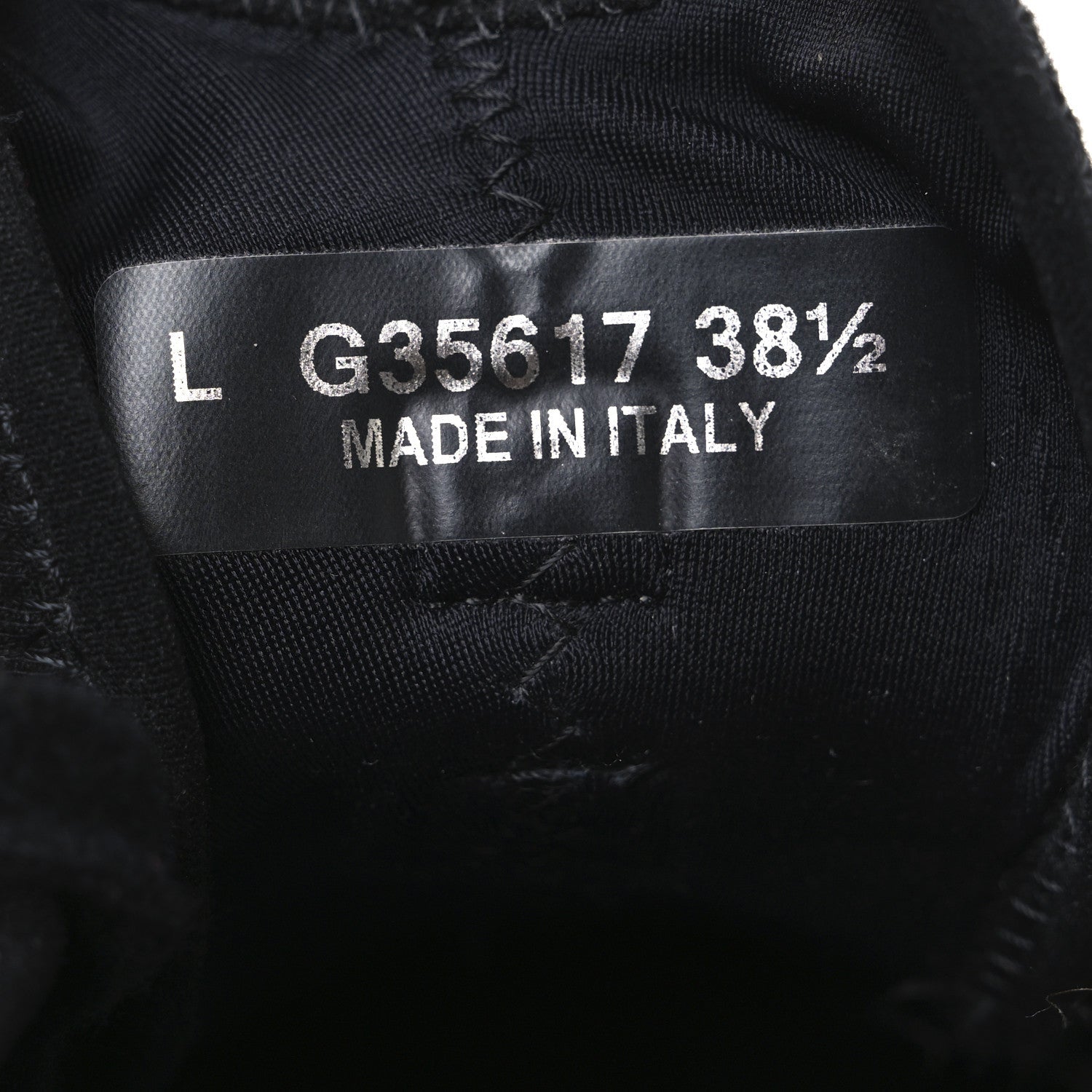 Velvet Calfskin Mixed Fibers CC Sneakers 38.5 Black