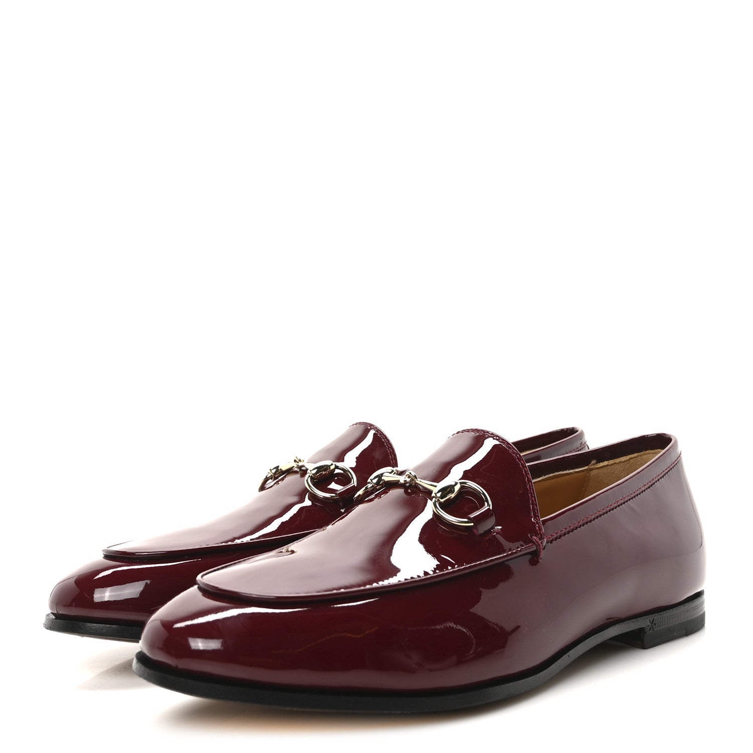 Vitello Vernice Soft Nappa Womens Jordaan Loafers 36 Rosso Ancora